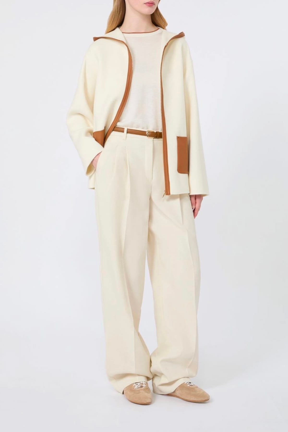MAXMARA'S BRANDS MAGLIA-CANOTTIERA-TOP  Maglia in seta e lana Max Mara Studio Mstagenda