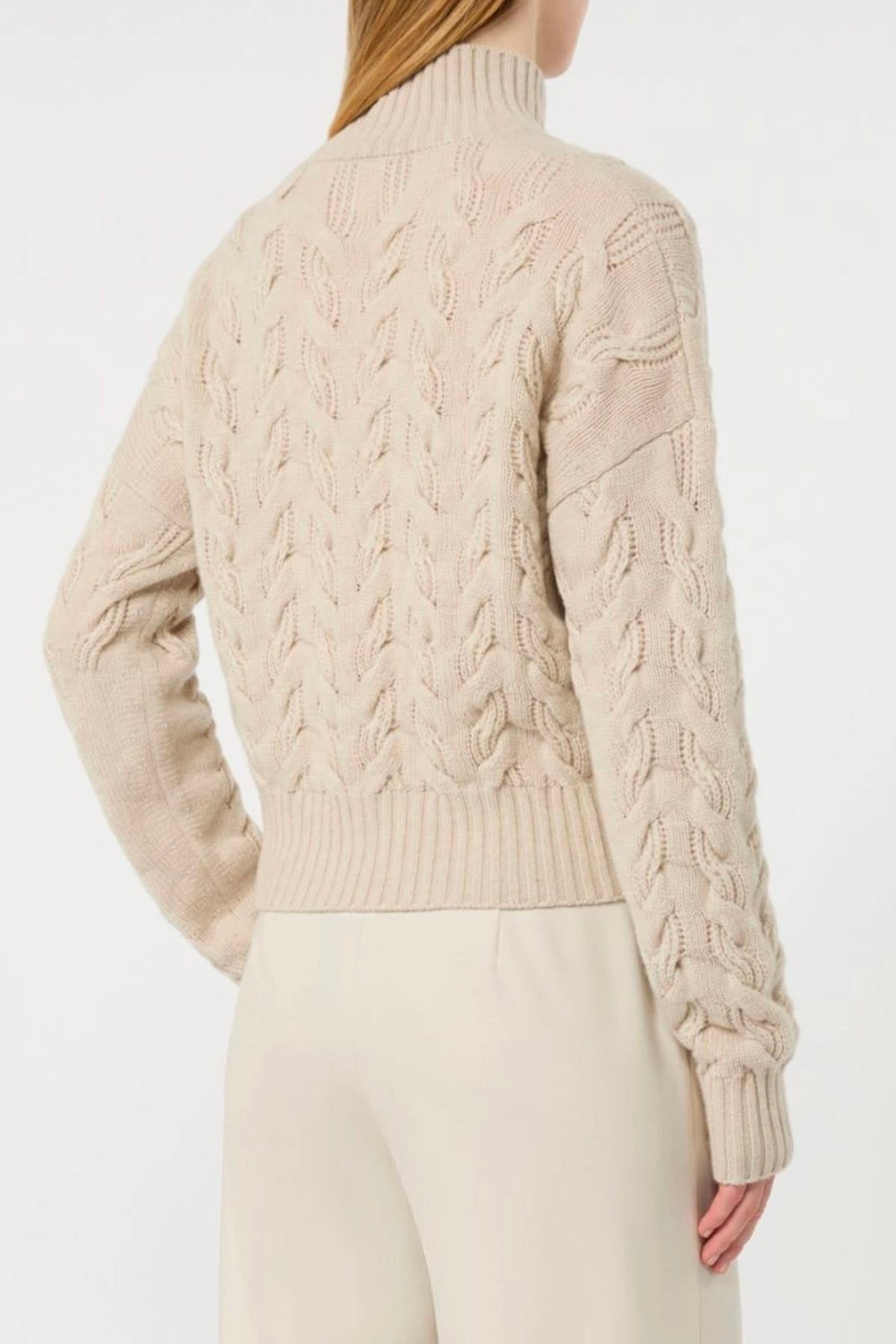 MAXMARA'S BRANDS MAGLIA-CANOTTIERA-TOP  Maglia intrecciata donna in Lana Max Mara Studio Mstcosmo