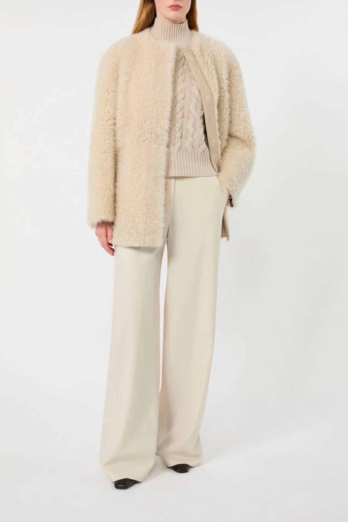 MAXMARA'S BRANDS MAGLIA-CANOTTIERA-TOP  Maglia intrecciata donna in Lana Max Mara Studio Mstcosmo