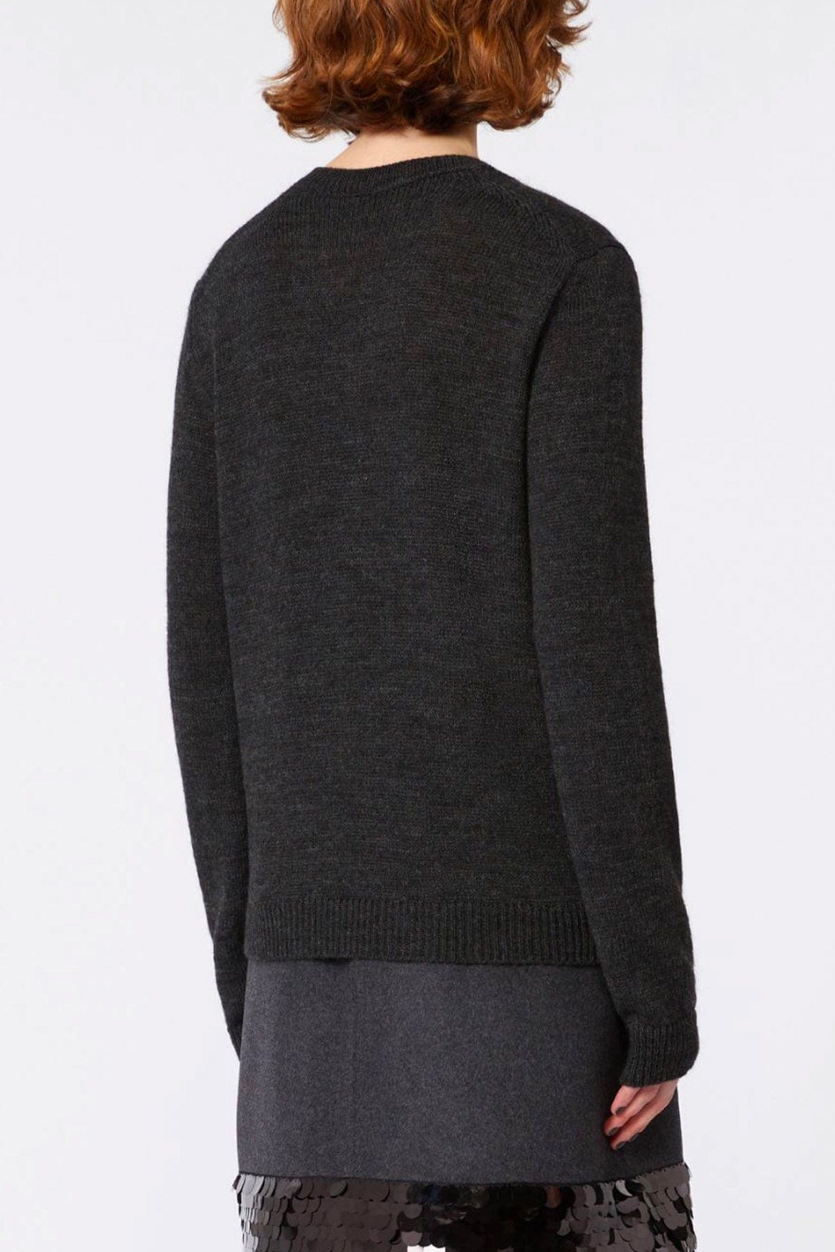 MAXMARA&#39;S BRANDS MAGLIA-CANOTTIERA-TOP  Maglia misto mohair donna grigia Max Mara Weekend Brunate1234