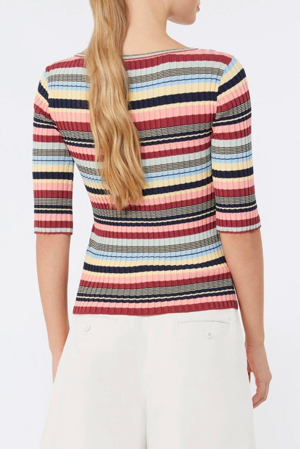 MAXMARA'S BRANDS MAGLIA-CANOTTIERA-TOP  Maglia rigata donna Max Mara Weekend WkdGuglia