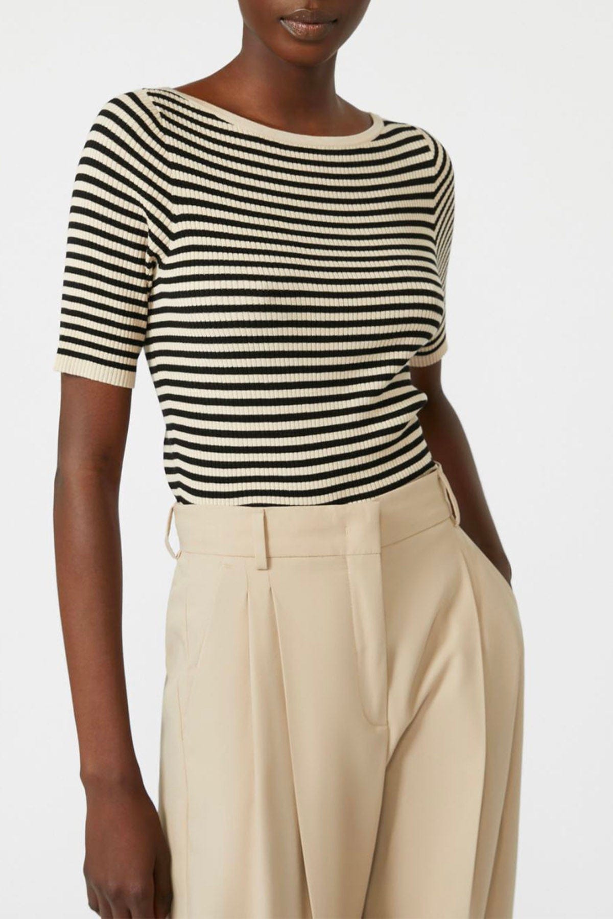 MAXMARA&#39;S BRANDS MAGLIA-CANOTTIERA-TOP  Maglia rigata donna Weekend Max Mara Waser