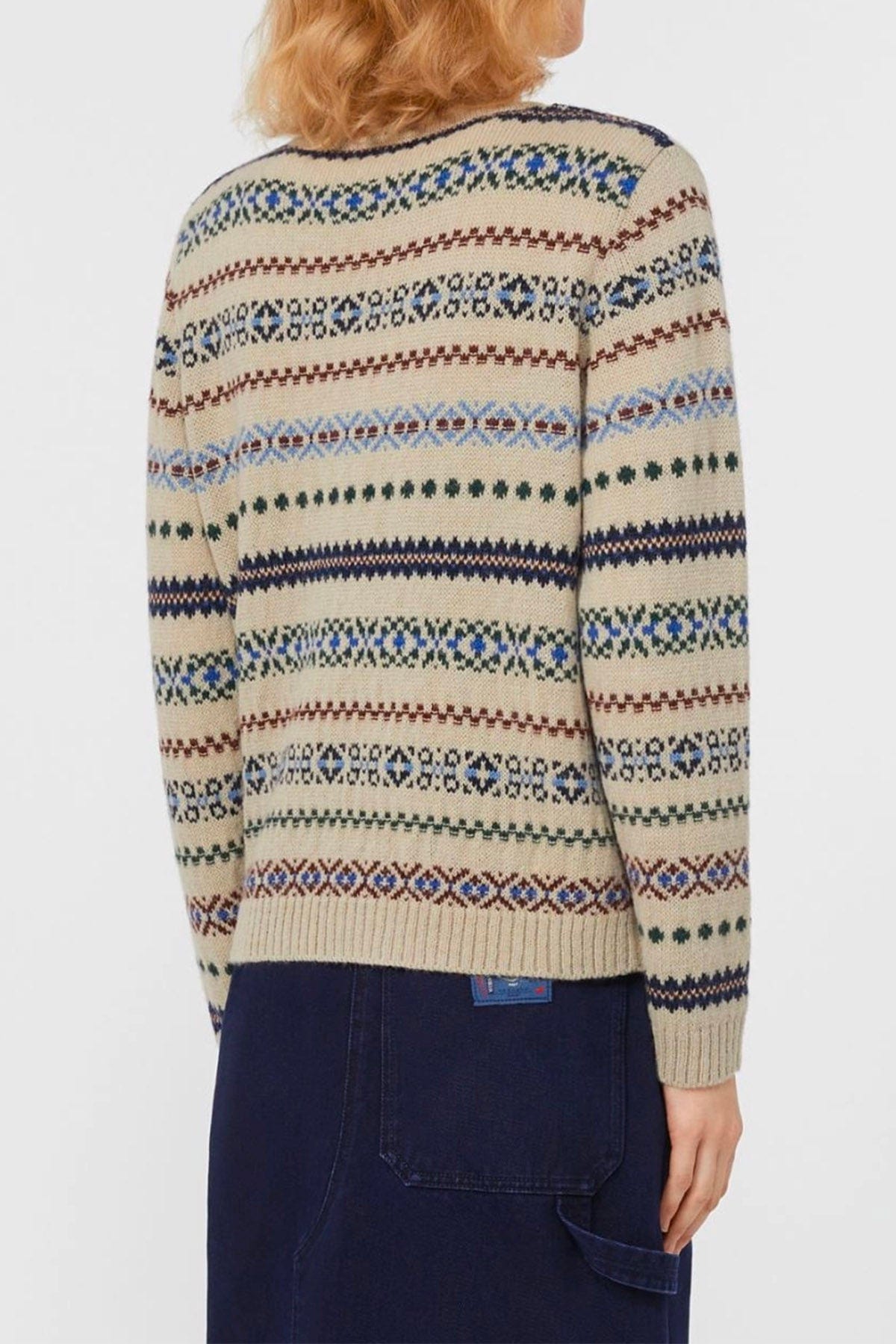 MAXMARA&#39;S BRANDS MAGLIA-CANOTTIERA-TOP  Maglione donna fantasia Perù Weekend Max Mara Quirite