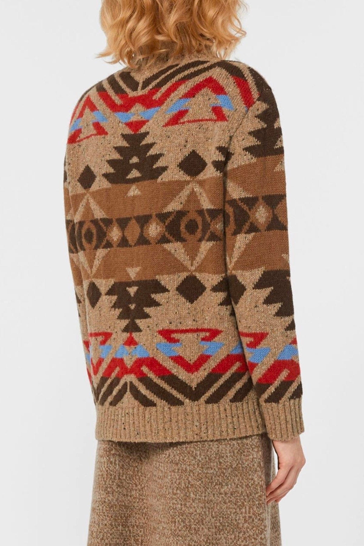 MAXMARA&#39;S BRANDS MAGLIA-CANOTTIERA-TOP  Maglione fantasia jacquard donna Weekend Max Mara Eritrea