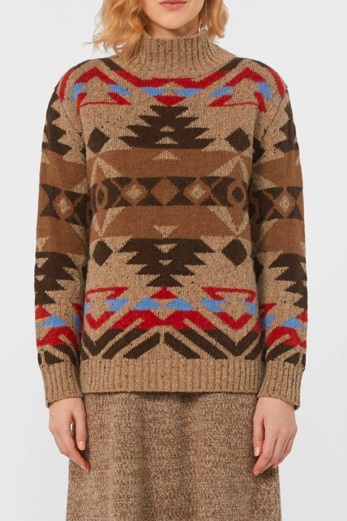 MAXMARA'S BRANDS MAGLIA-CANOTTIERA-TOP  DISEGNO JACQUARD / XXS Maglione fantasia jacquard donna Weekend Max Mara Eritrea