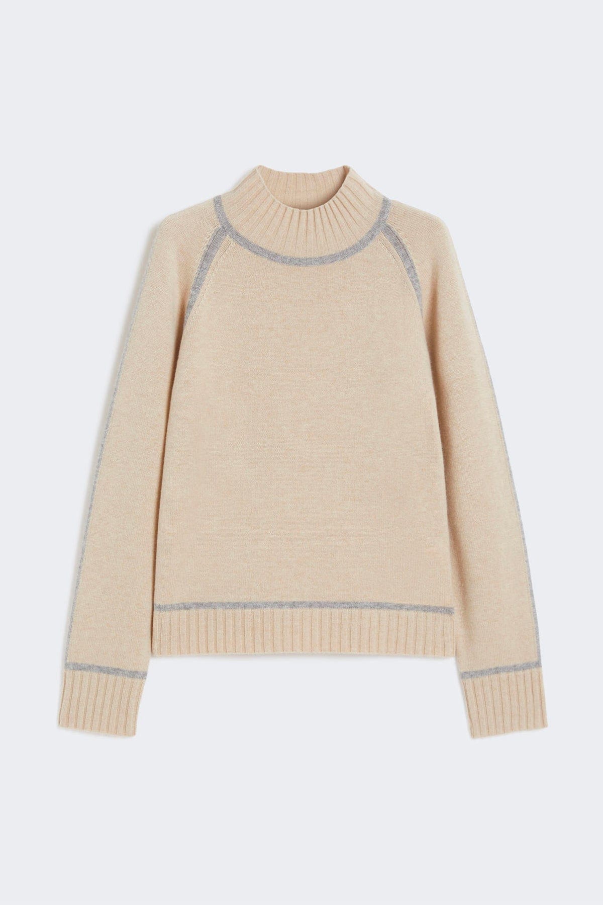 MAXMARA'S BRANDS MAGLIA-CANOTTIERA-TOP  MANDORLA / XXS Maglia in lana e cashmere Max Mara Studio Pescara