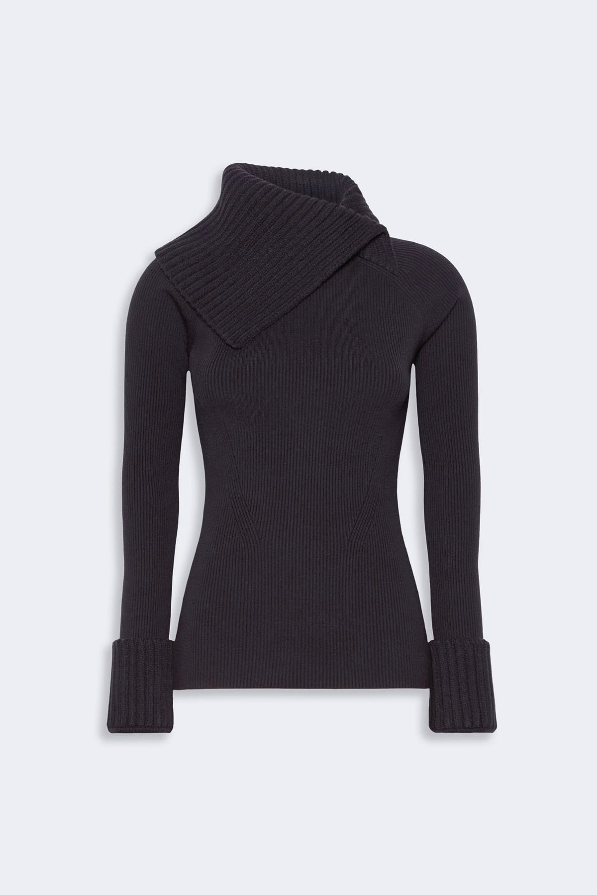 MAXMARA'S BRANDS MAGLIA-CANOTTIERA-TOP  MARRONE MOKA / XXS Maglia a coste donna Sportmax Sfilata Spsnordica