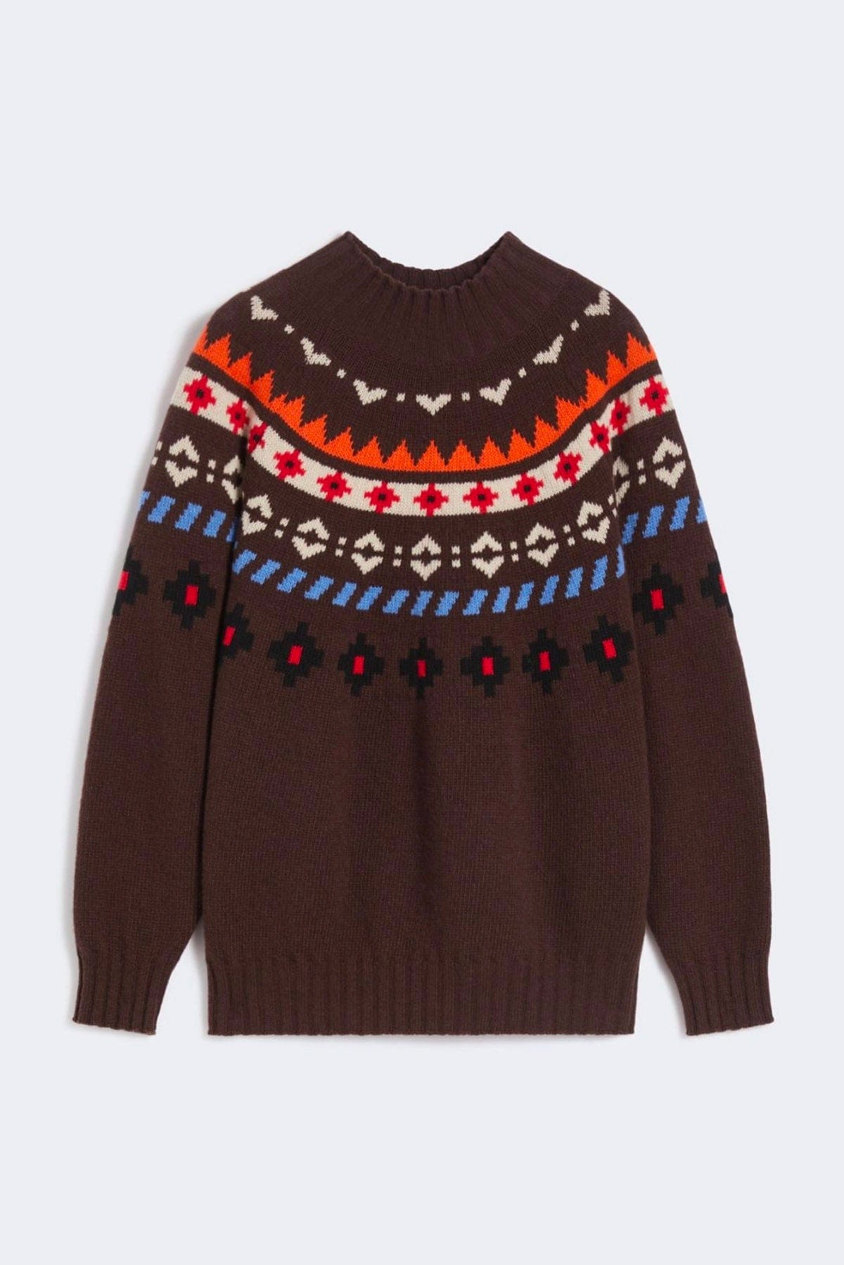 MAXMARA'S BRANDS MAGLIA-CANOTTIERA-TOP  MARRONE / XXS Maglia in lana fantasia circolare Weekend Max Mara Hardy