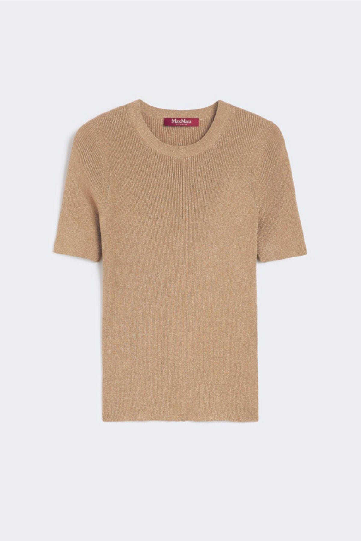 MAXMARA&#39;S BRANDS MAGLIA-CANOTTIERA-TOP  ORO / XXS Maglia in lurex donna Studio Max Mara Svelto