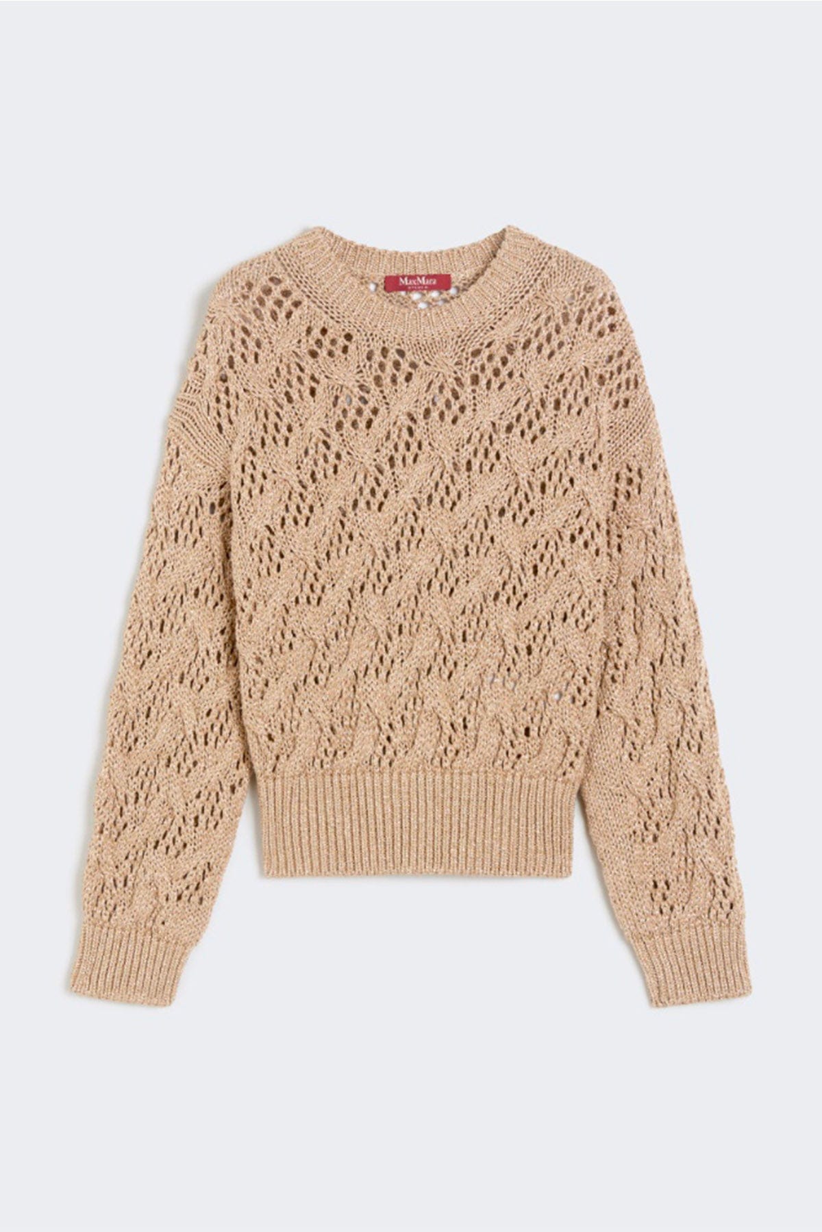 MAXMARA&#39;S BRANDS MAGLIA-CANOTTIERA-TOP  ORO / XXS Maglia maniche lunghe donna Studio Max Mara Pilade