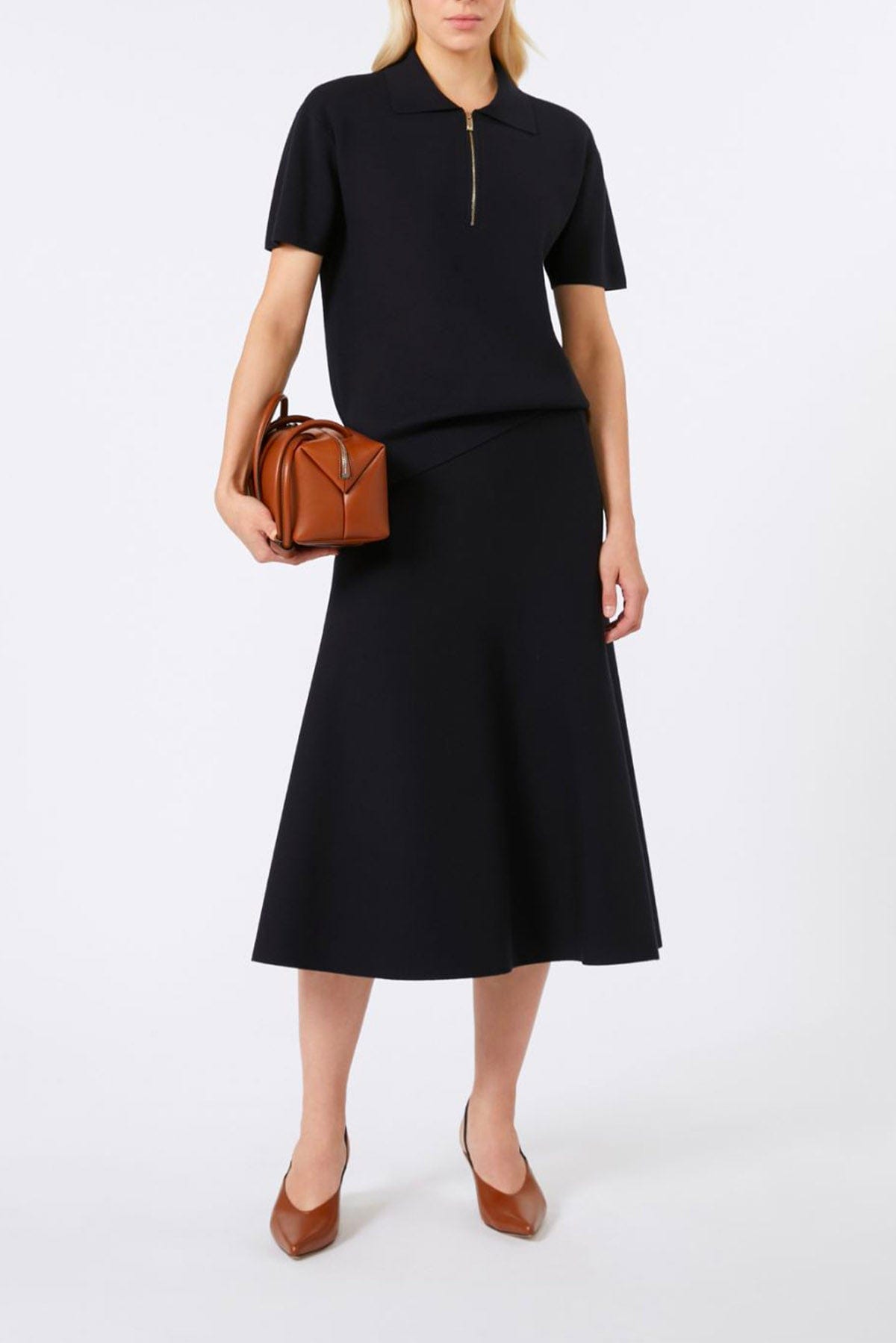 MAXMARA'S BRANDS MAGLIA-CANOTTIERA-TOP  BLU / XXS Polo blu donna Studio Max Mara Teti