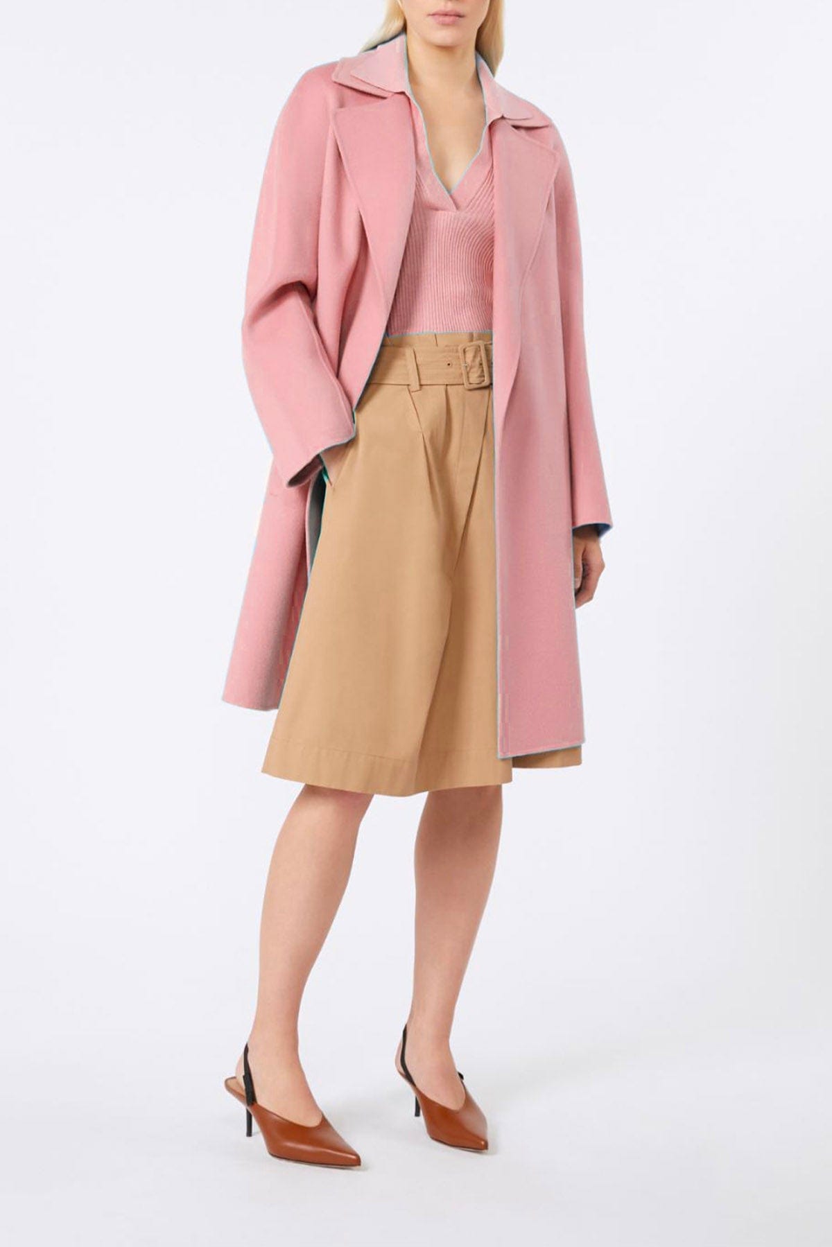 MAXMARA'S BRANDS MAGLIA-CANOTTIERA-TOP  ROSA / XXS Polo con micro paillettes donna Studio Max Mara Uberta