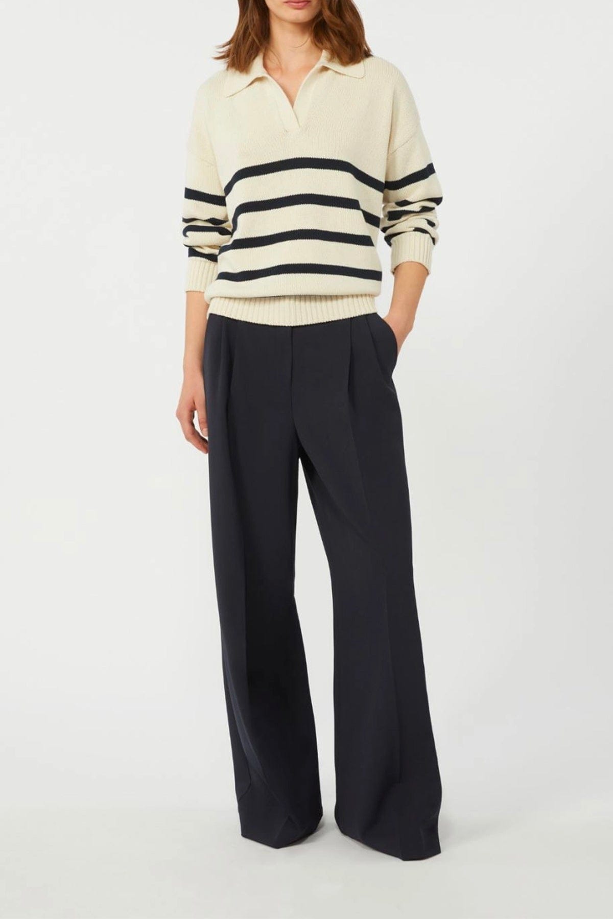 MAXMARA'S BRANDS MAGLIA-CANOTTIERA-TOP  Polo in maglia donna rigata Max Mara Weekend Wkdpanfilo