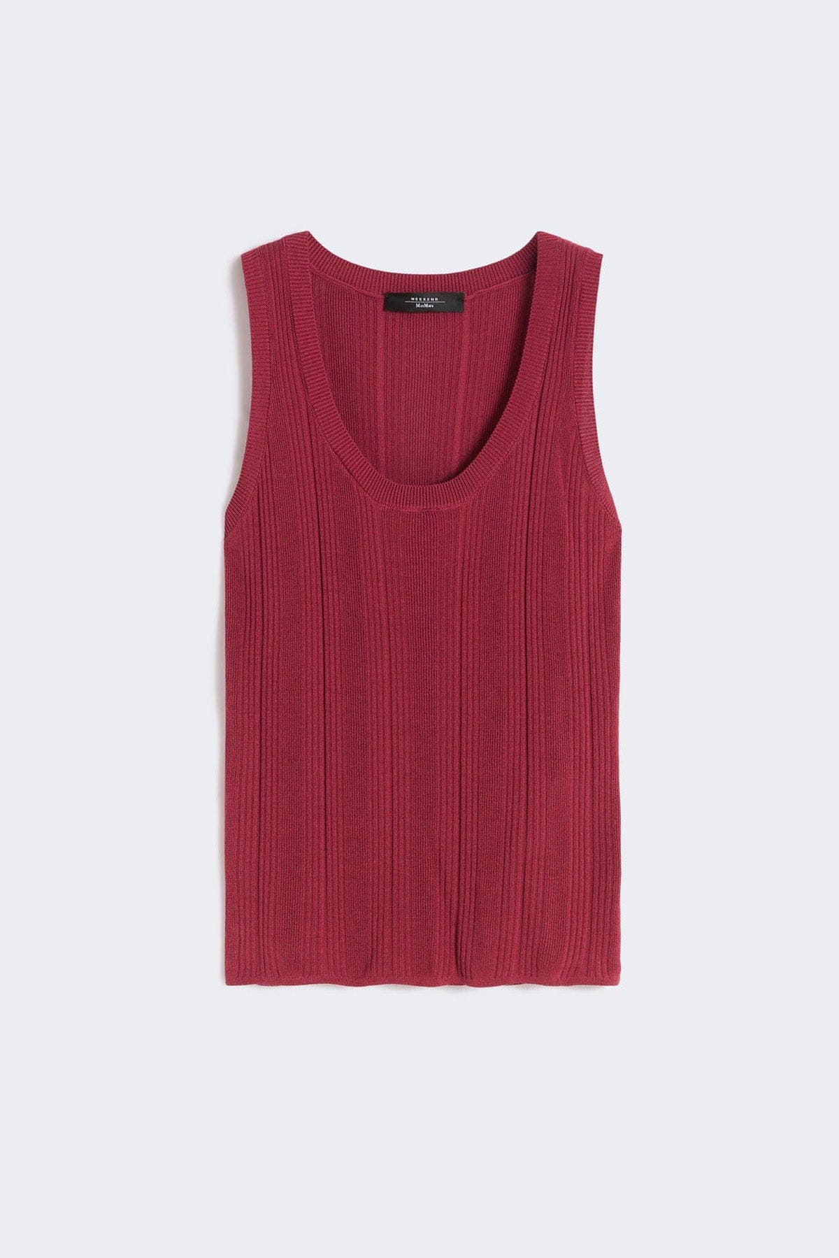 MAXMARA'S BRANDS MAGLIA-CANOTTIERA-TOP  ROSSO CILIEGIA / XXS Canotta slim donna Weekend Max Mara Wkdcose