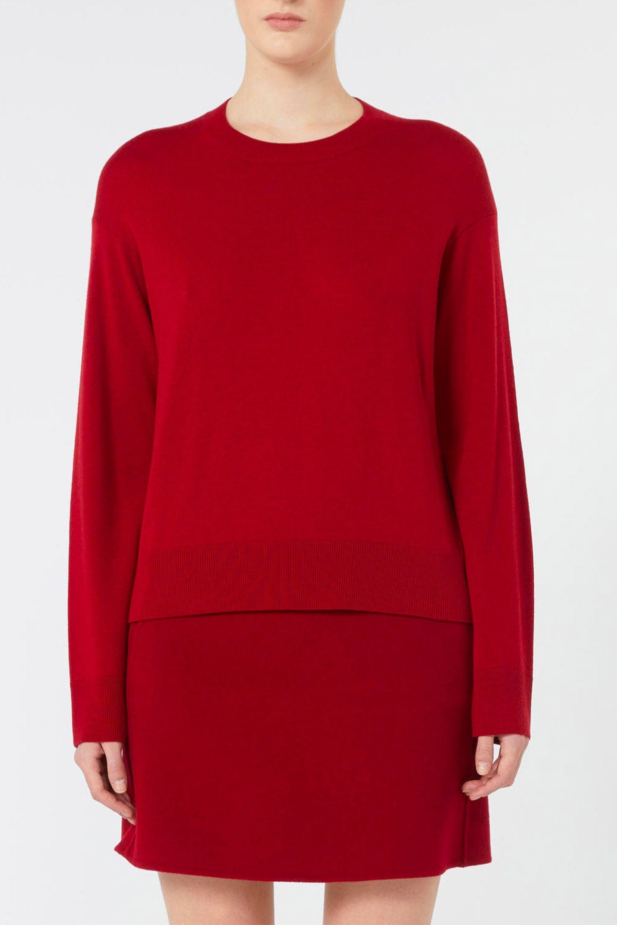 MAXMARA&#39;S BRANDS MAGLIA-CANOTTIERA-TOP  ROSSO / XXS Maglia in lana donna &#39;S Max Mara Eco