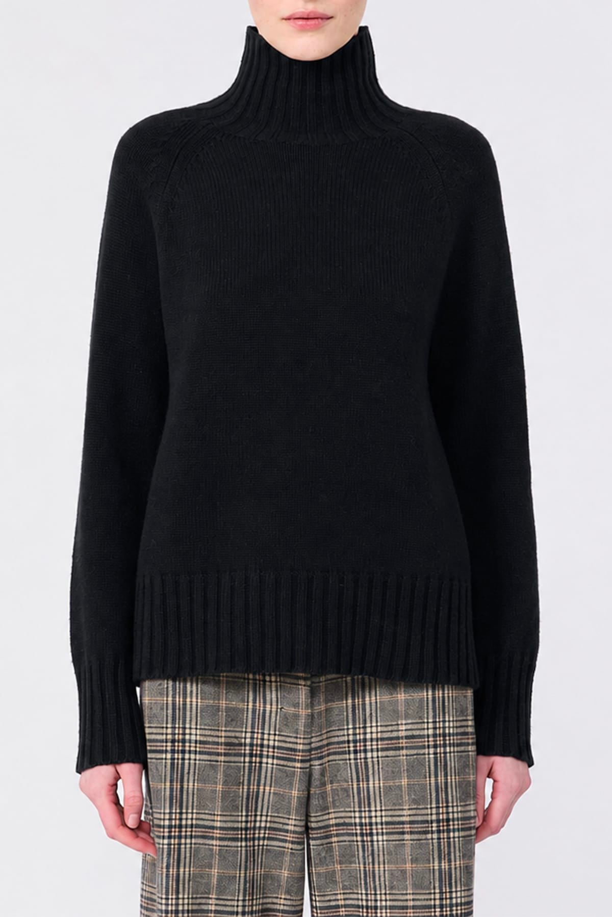MAXMARA'S BRANDS MAGLIA-CANOTTIERA-TOP  SCURO / XXS Maglia collo alto misto cachmere donna 'S Max Mara Smmmantova