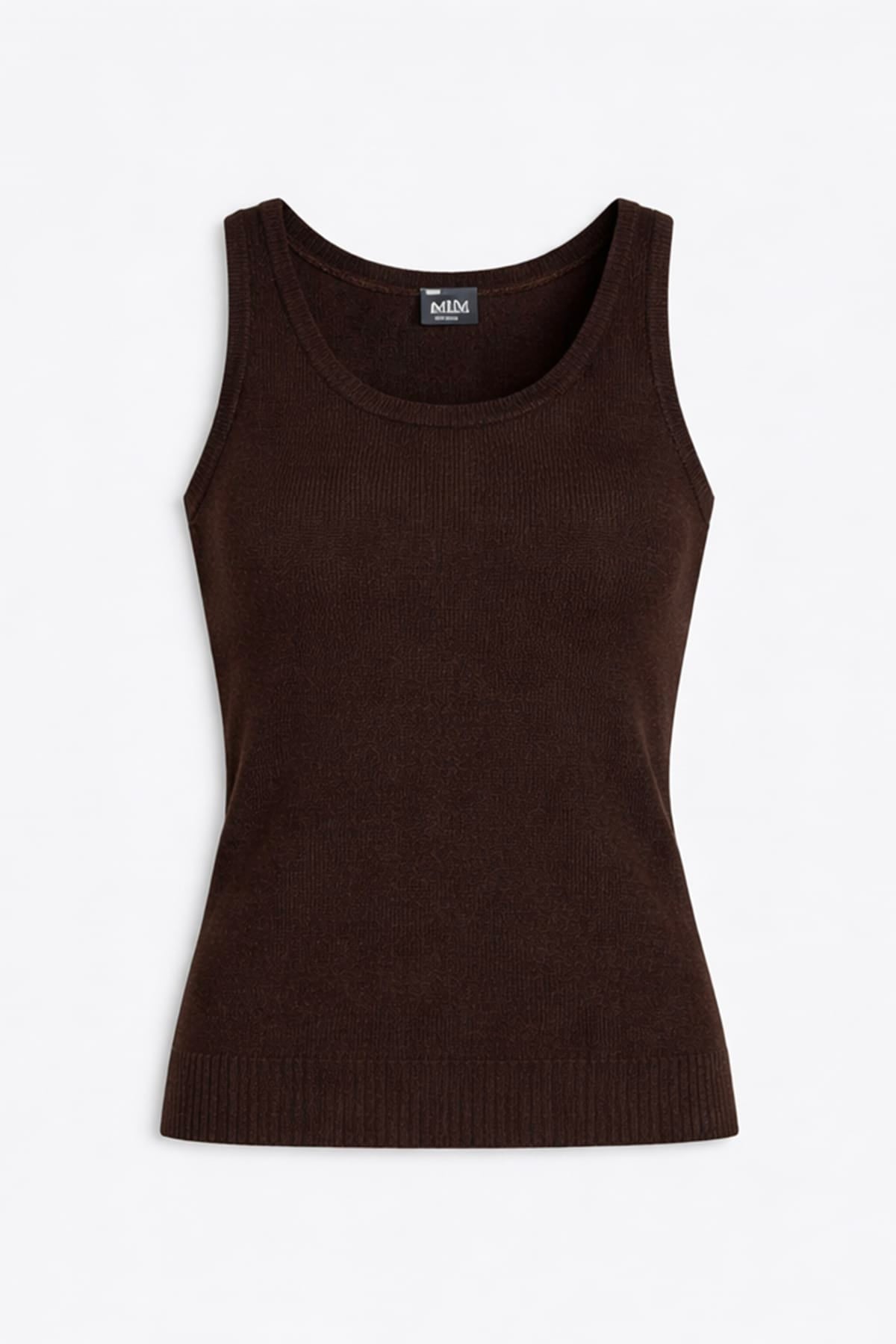 MAXMARA'S BRANDS MAGLIA-CANOTTIERA-TOP  TESTA DI MORO / XXS Gilet donna Max Mara MM Mmlbrava