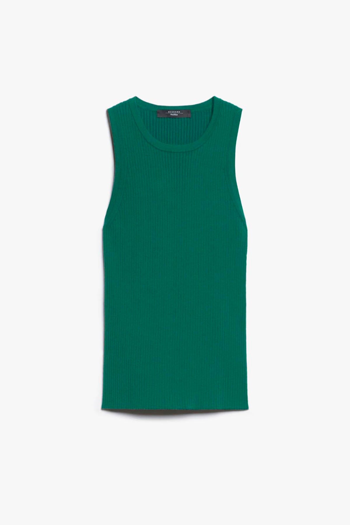 MAXMARA&#39;S BRANDS MAGLIA-CANOTTIERA-TOP  VERDE BASILICO / XXS Canotta - Top in Maglia Weekend Max Mara Olimpo