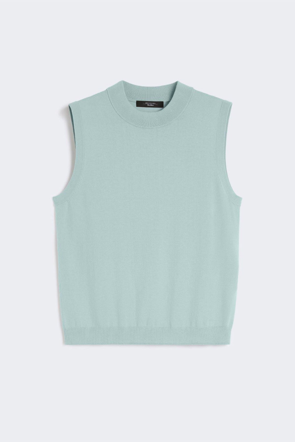 MAXMARA&#39;S BRANDS MAGLIA-CANOTTIERA-TOP  VERDE GIADA / XXS Maglia senza maniche donna Weekend Max Mara Nazione