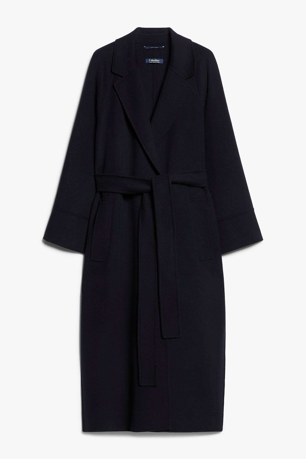 MAXMARA&#39;S BRANDS MANTELLO-MANTELLA  BLU SCURO / 34 Cappotto in Lana Donna &#39;S Max Mara Agata