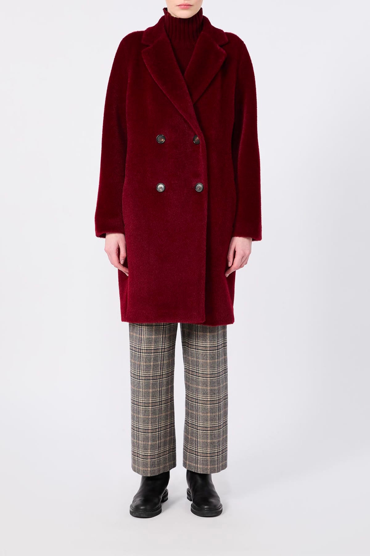 MAXMARA'S BRANDS MANTELLO-MANTELLA  SCURO / 34 Cappotto in lana e alpaca 'S Max Mara Smmroseto