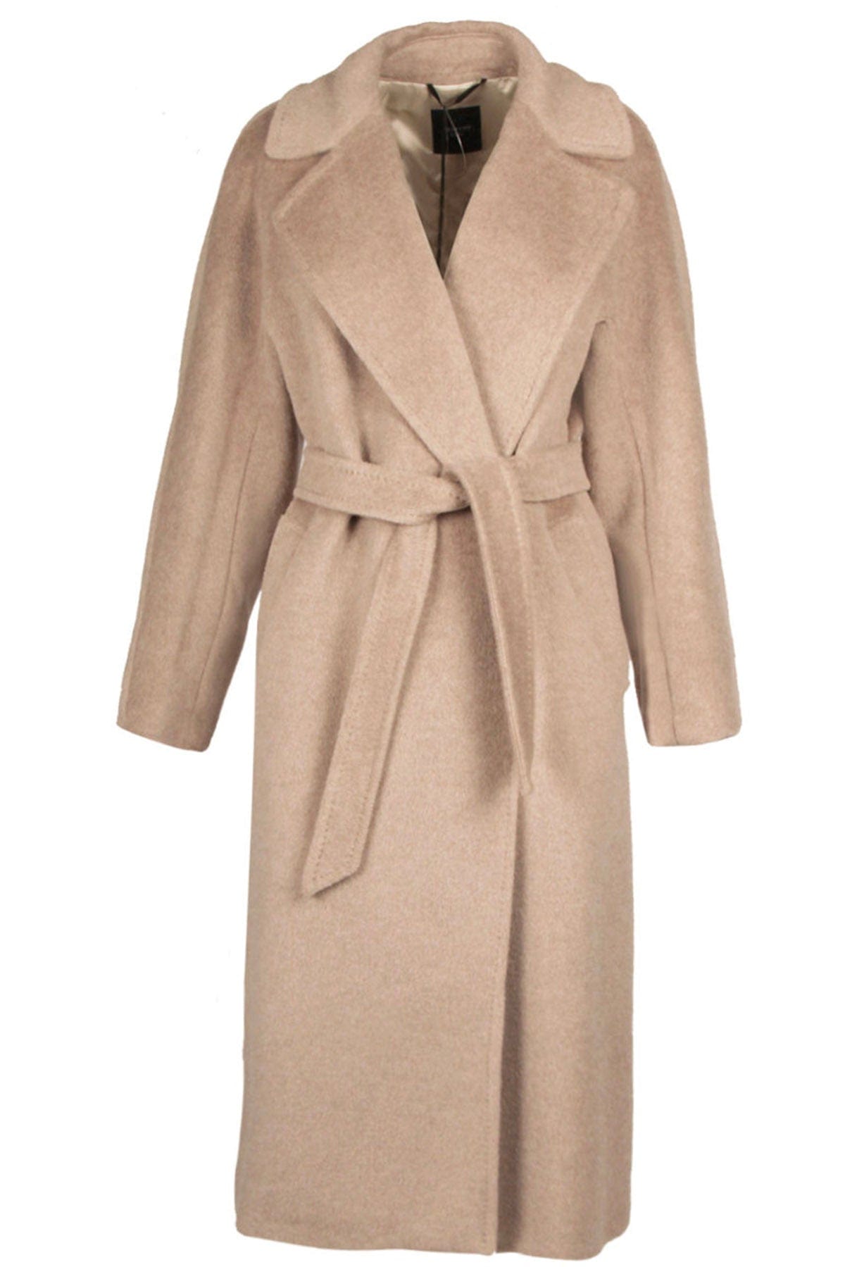 MAXMARA'S BRANDS MANTELLO-MANTELLA  CACHA MELANGE / 34 Cappotto in lana donna chiaro Weekend Max Mara Tempera