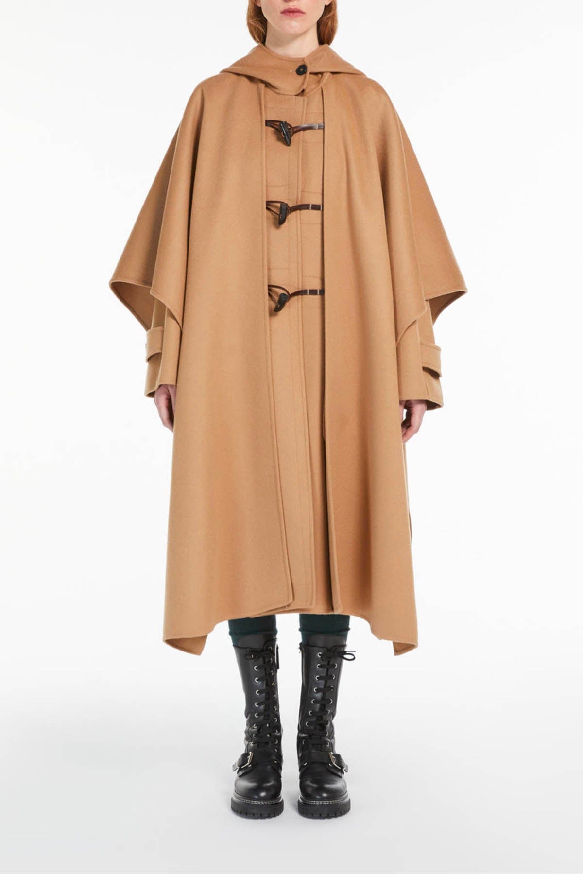 MAXMARA&#39;S BRANDS MANTELLO-MANTELLA  CAMMELLO / 34 Cappa in Lana Max Mara Weekend Nico