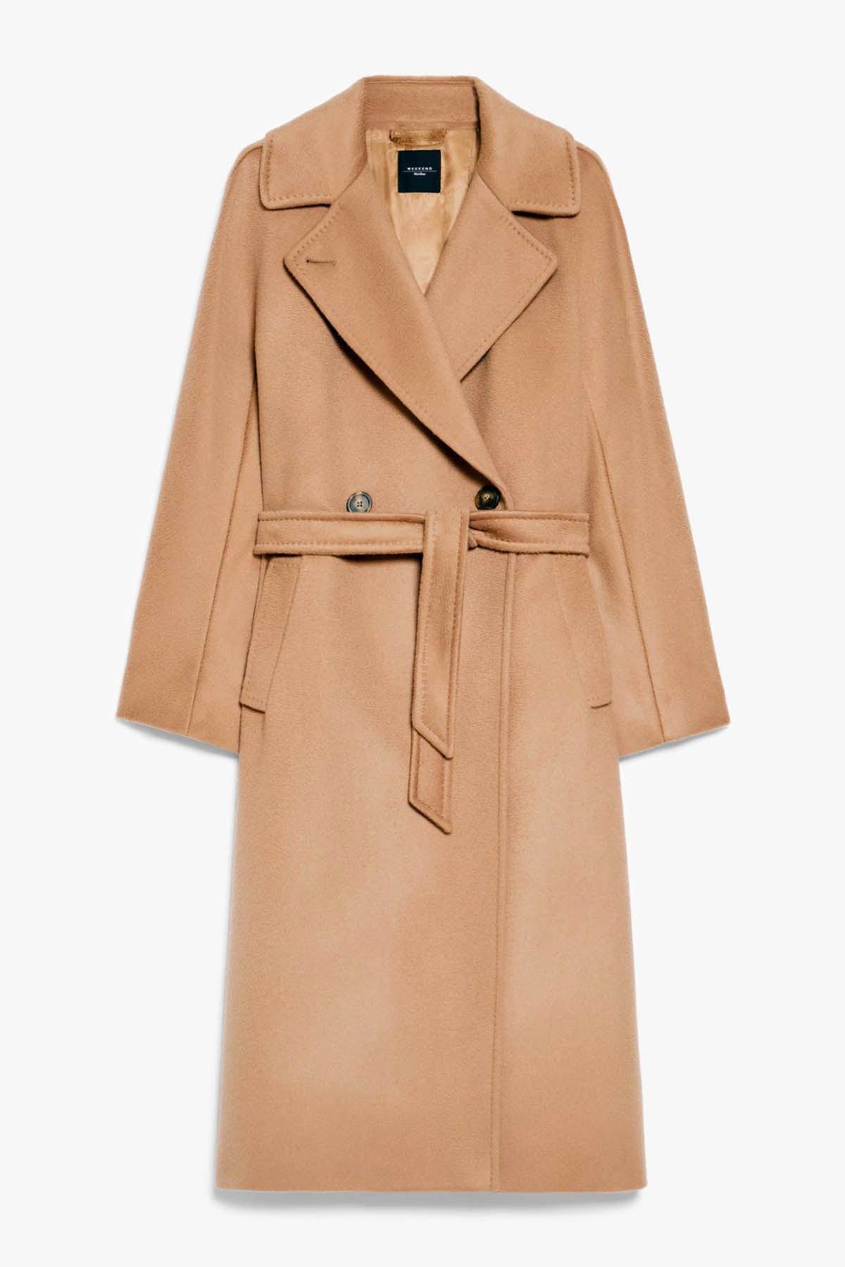 MAXMARA&#39;S BRANDS MANTELLO-MANTELLA  CAMMELLO / 34 Cappotto in Lana Donna Weekend Max Mara Resina 24/2