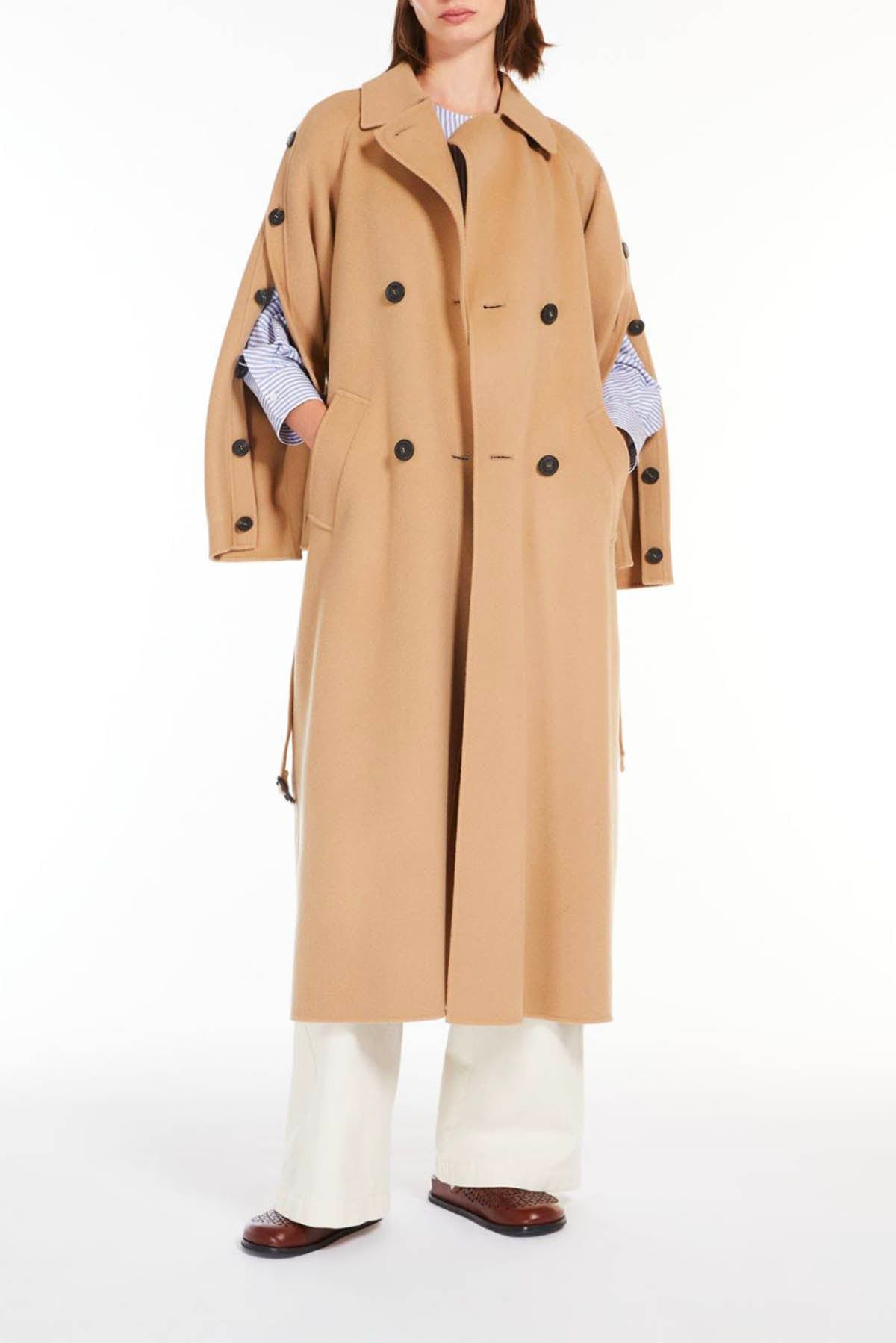 MAXMARA'S BRANDS MANTELLO-MANTELLA  CAMMELLO - BEIGE / 34 Cappotto Cammello Donna Weekend Max Mara Natale