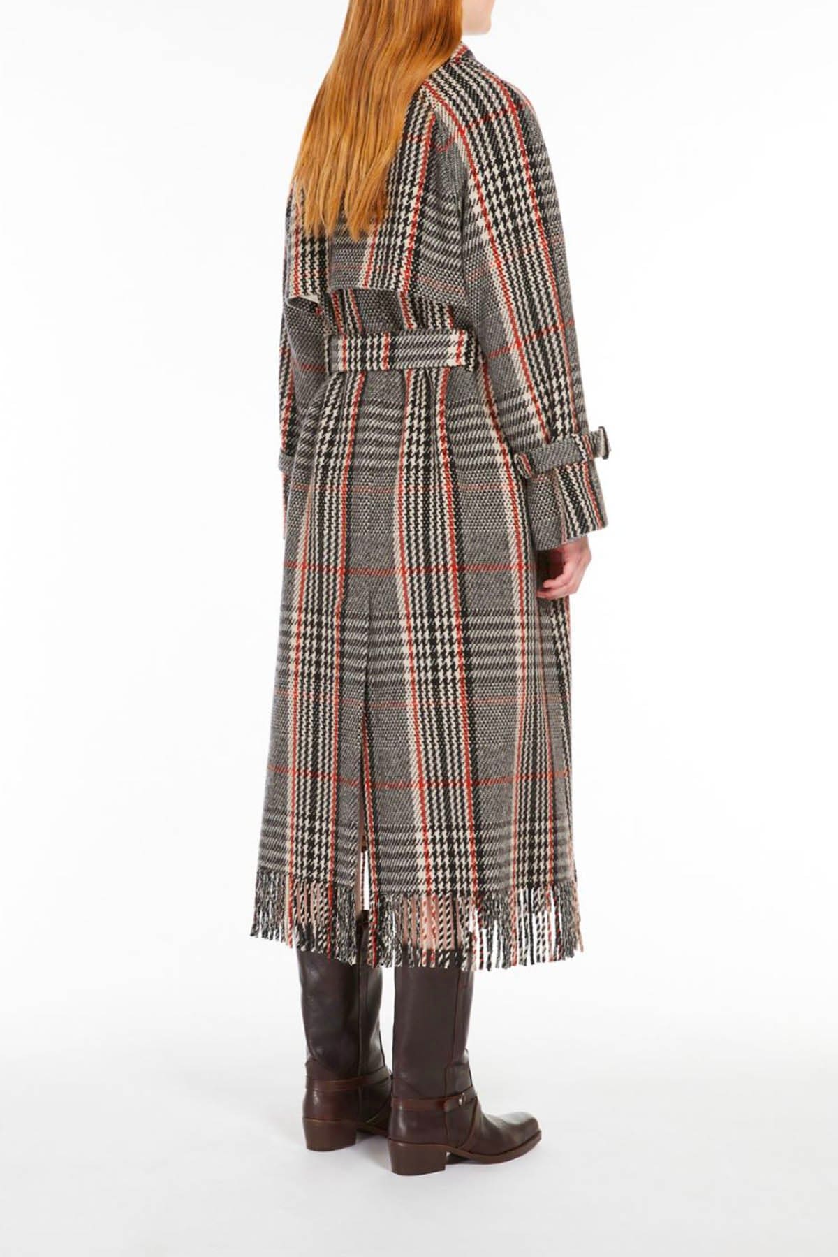 MAXMARA'S BRANDS MANTELLO-MANTELLA  CHECK / 34 Cappotto Check Donna Weekend Max Mara Gommoso