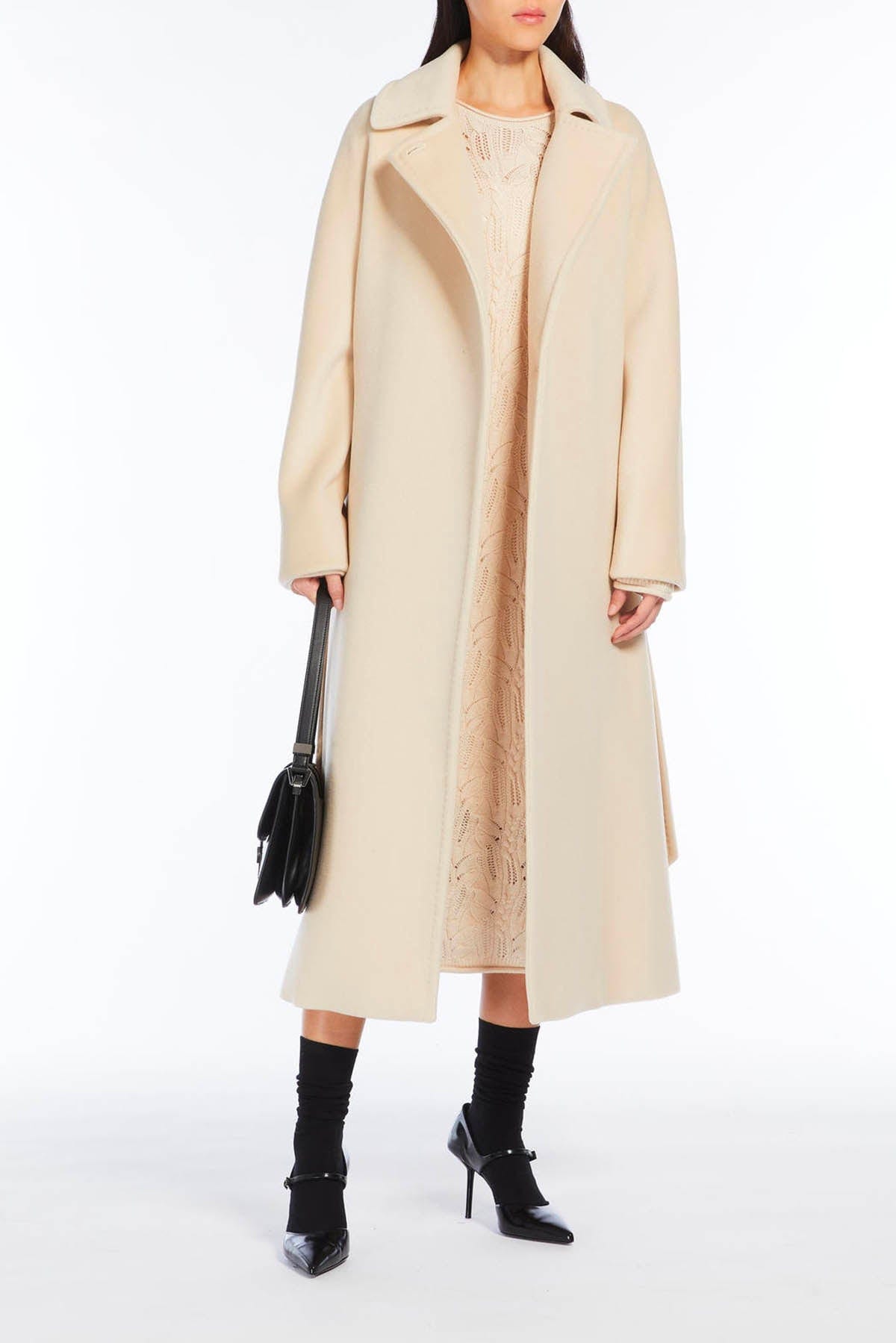 MAXMARA&#39;S BRANDS MANTELLO-MANTELLA  Cappotto Donna Max Mara Studio Baby Albino