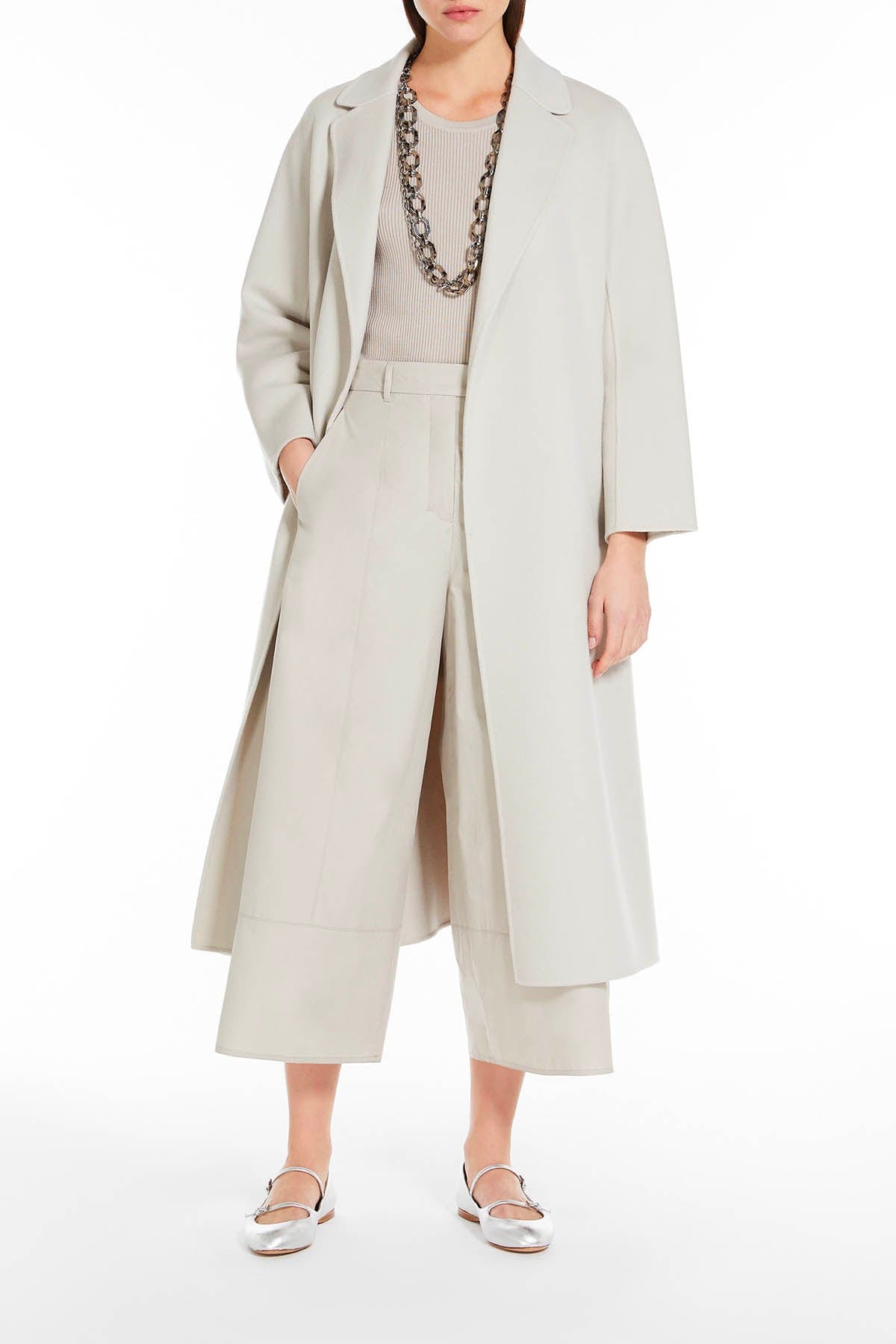 MAXMARA'S BRANDS MANTELLO-MANTELLA  BIANCO PERLA / 34 Cappotto Donna 'S Max Mara Esturia