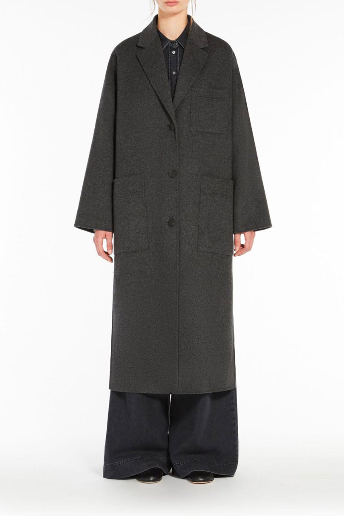 MAXMARA&#39;S BRANDS MANTELLO-MANTELLA  Cappotto Grigio Donna Max Mara Weekend Galosce