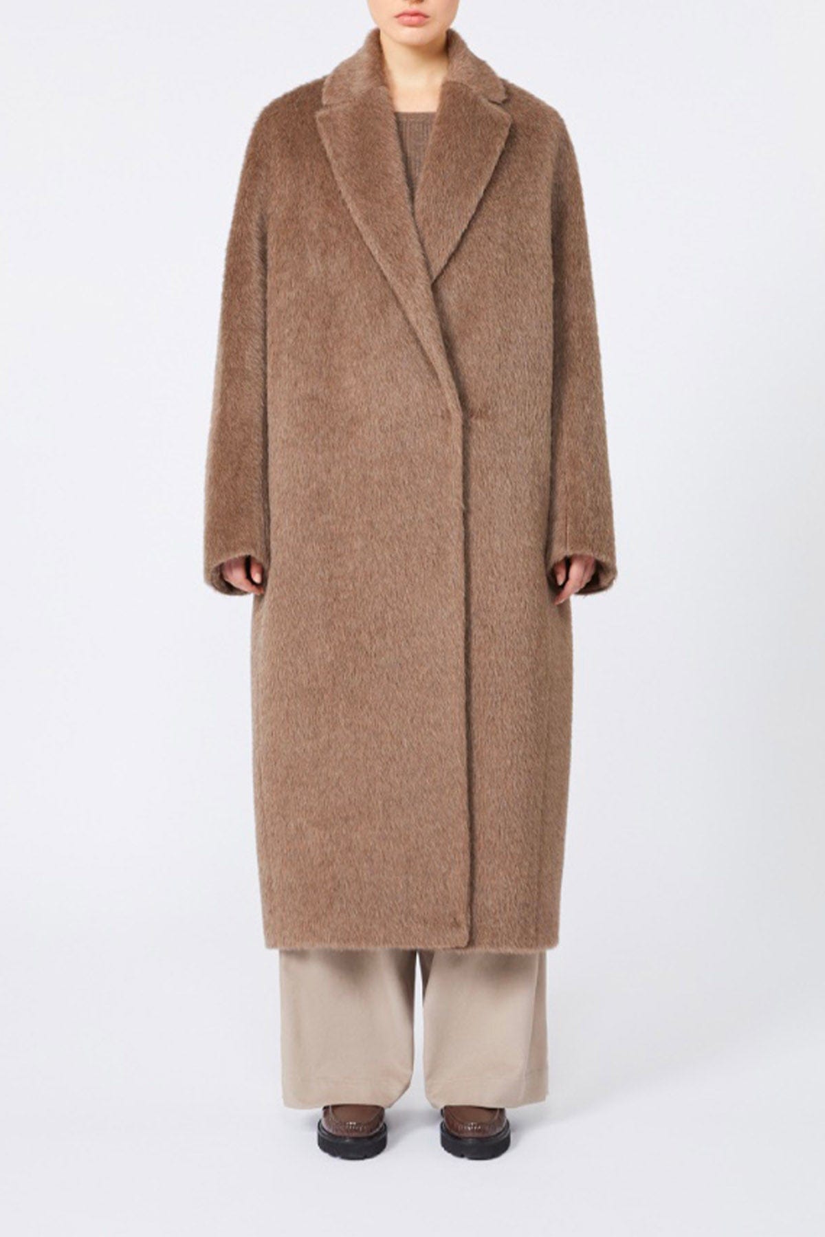 MAXMARA'S BRANDS MANTELLO-MANTELLA  VISONE / 34 Cappotto in alpaca lana e cashmere 'S Max Mara Giorgia