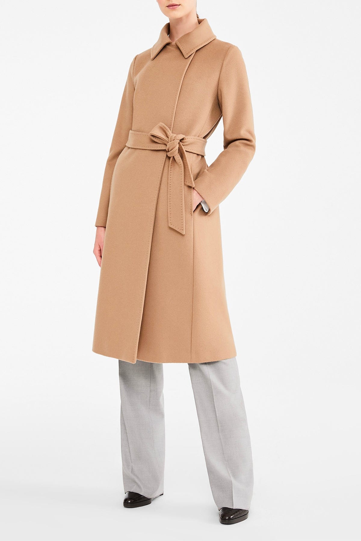 MAXMARA'S BRANDS MANTELLO-MANTELLA  CAMMELLO / 34 Cappotto in lana donna Max Mara Studio Bcollag