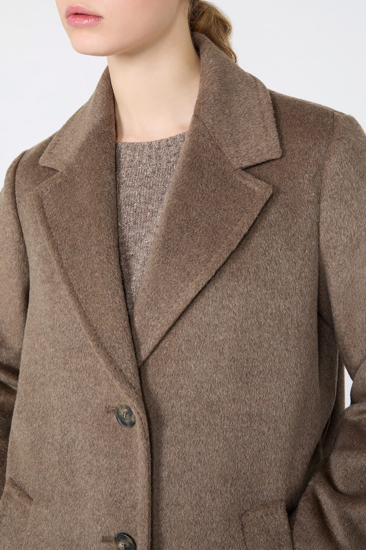 MAXMARA'S BRANDS MANTELLO-MANTELLA  MARRON GLACE / 34 Cappotto in lana donna Max Mara Weekend Wkdbronte