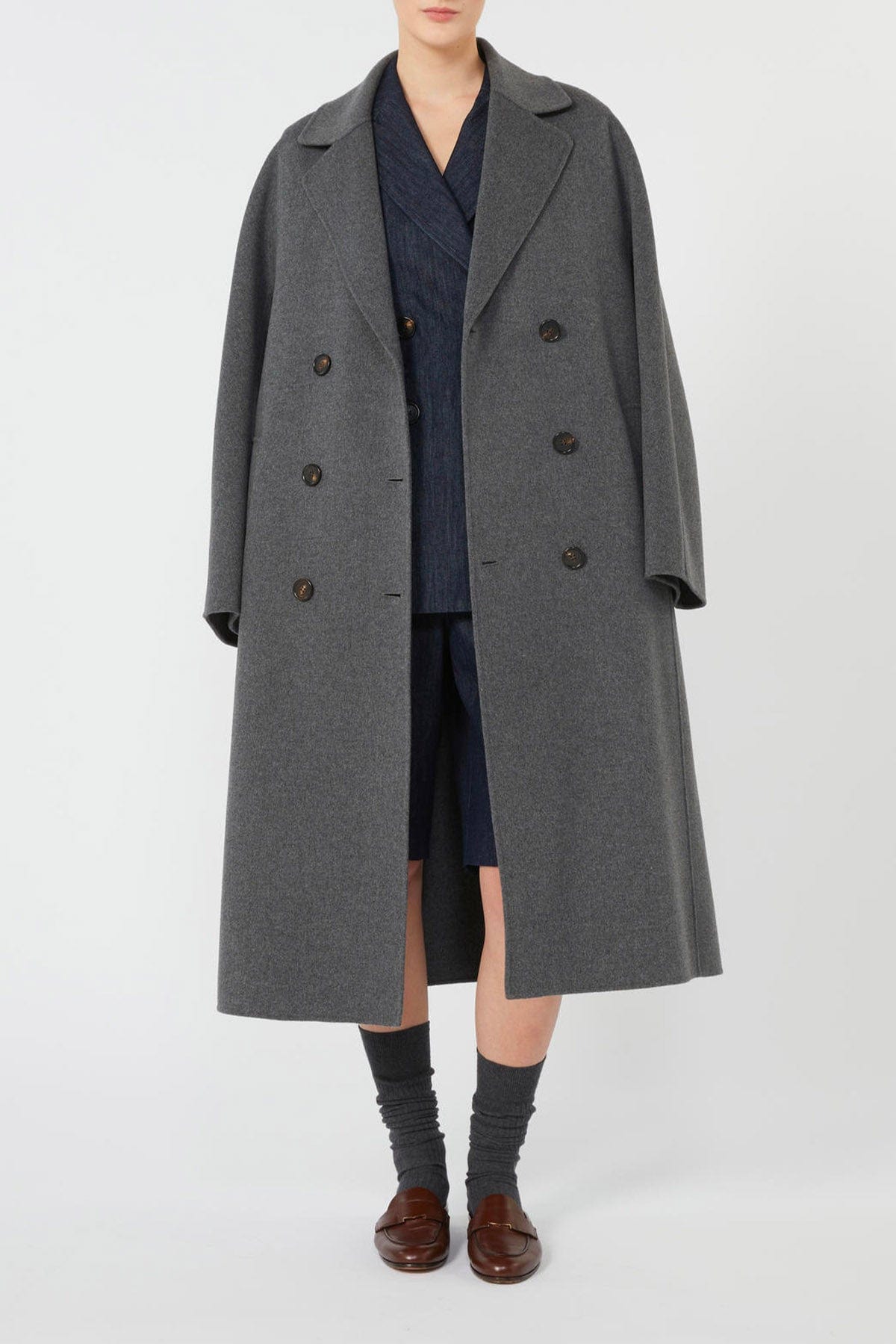 MAXMARA'S BRANDS MANTELLO-MANTELLA  GRIGIO MELANGE / 34 Cappotto in lana donna 'S Max Mara Paul