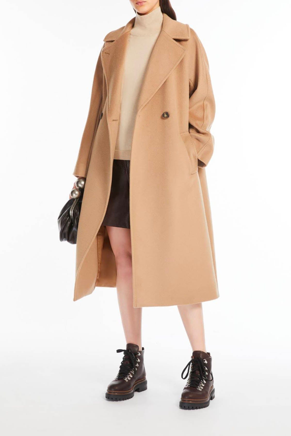 MAXMARA&#39;S BRANDS MANTELLO-MANTELLA  Cappotto in Lana Donna Weekend Max Mara Resina 24/2