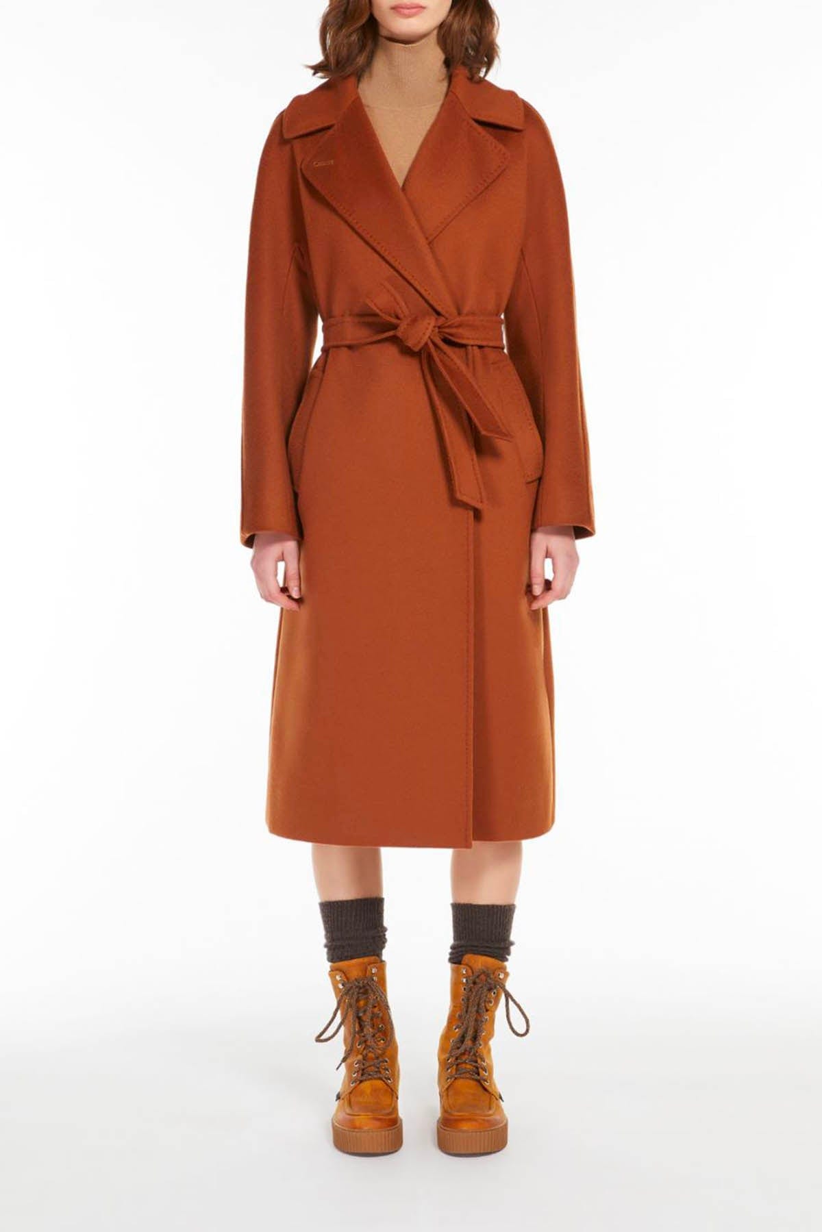 MAXMARA&#39;S BRANDS MANTELLO-MANTELLA  Cappotto in Lana Donna Weekend Max Mara Resina 24/2