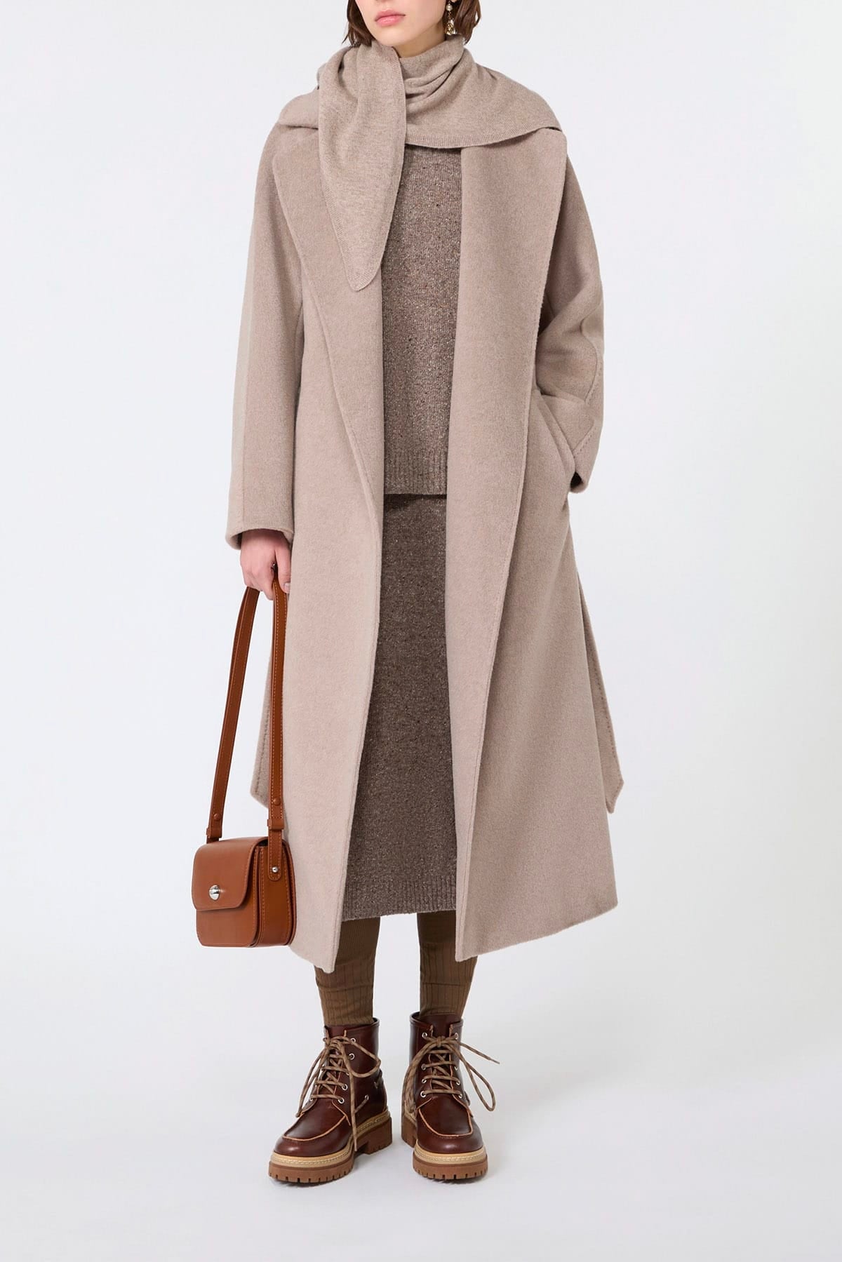 MAXMARA'S BRANDS MANTELLO-MANTELLA  Cappotto in orsetto lana e alpaca Max Mara Weekend Wkdtempera