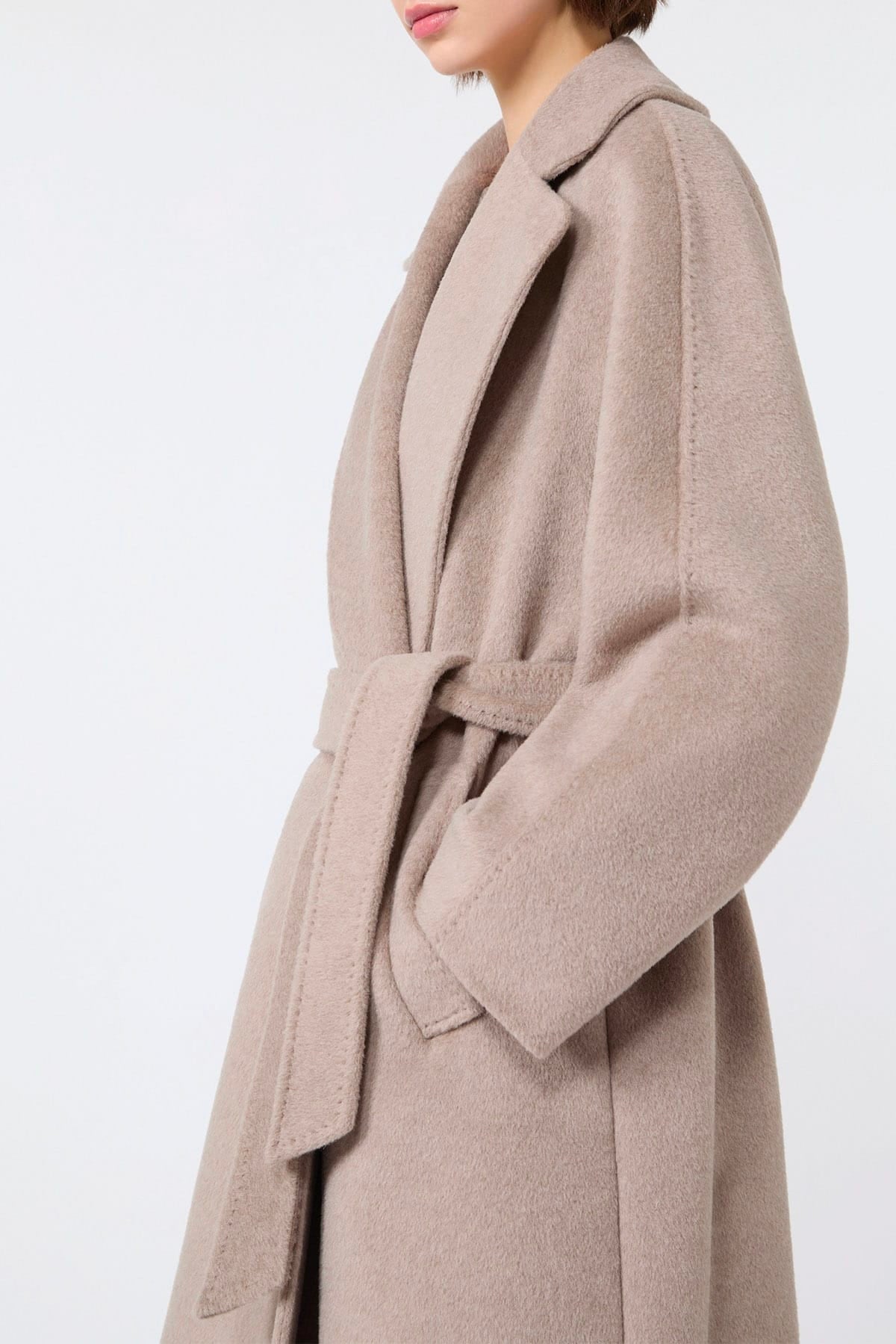 MAXMARA'S BRANDS MANTELLO-MANTELLA  Cappotto in orsetto lana e alpaca Max Mara Weekend Wkdtempera
