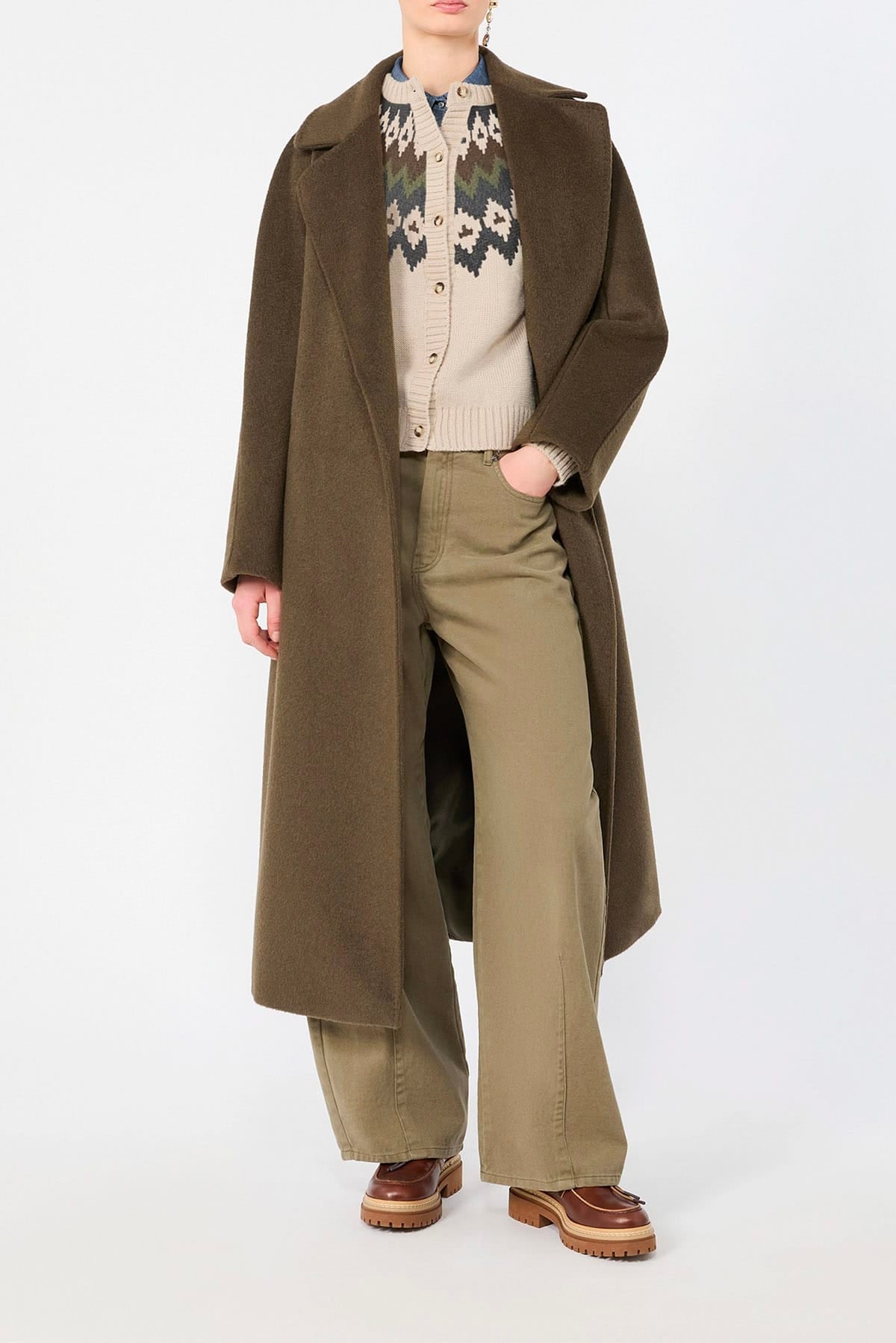 MAXMARA'S BRANDS MANTELLO-MANTELLA  Cappotto in orsetto lana e alpaca Max Mara Weekend Wkdtempera