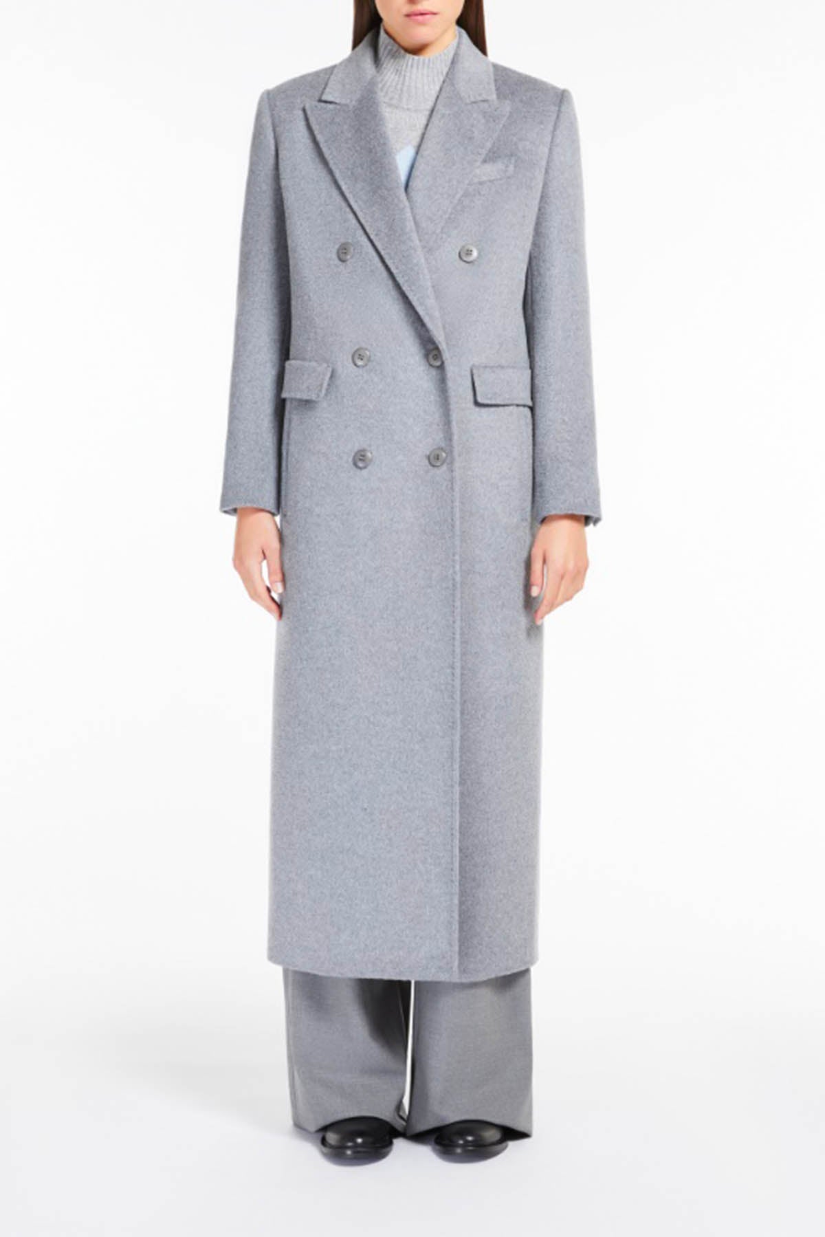 MAXMARA&#39;S BRANDS MANTELLO-MANTELLA  Cappotto Lungo in Lana Max Mara Studio Abile