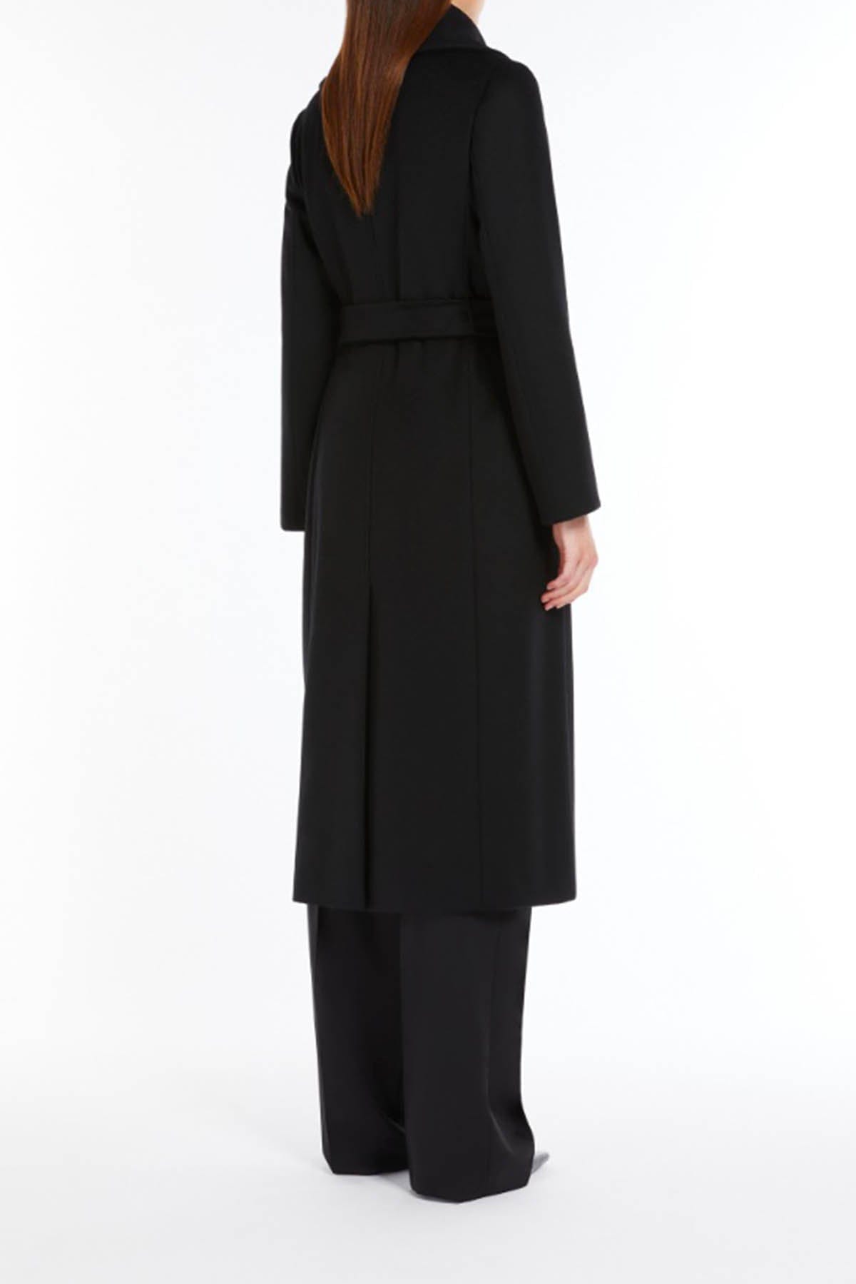 MAXMARA&#39;S BRANDS MANTELLO-MANTELLA  Cappotto Nero Donna Max Mara Studio Loriana