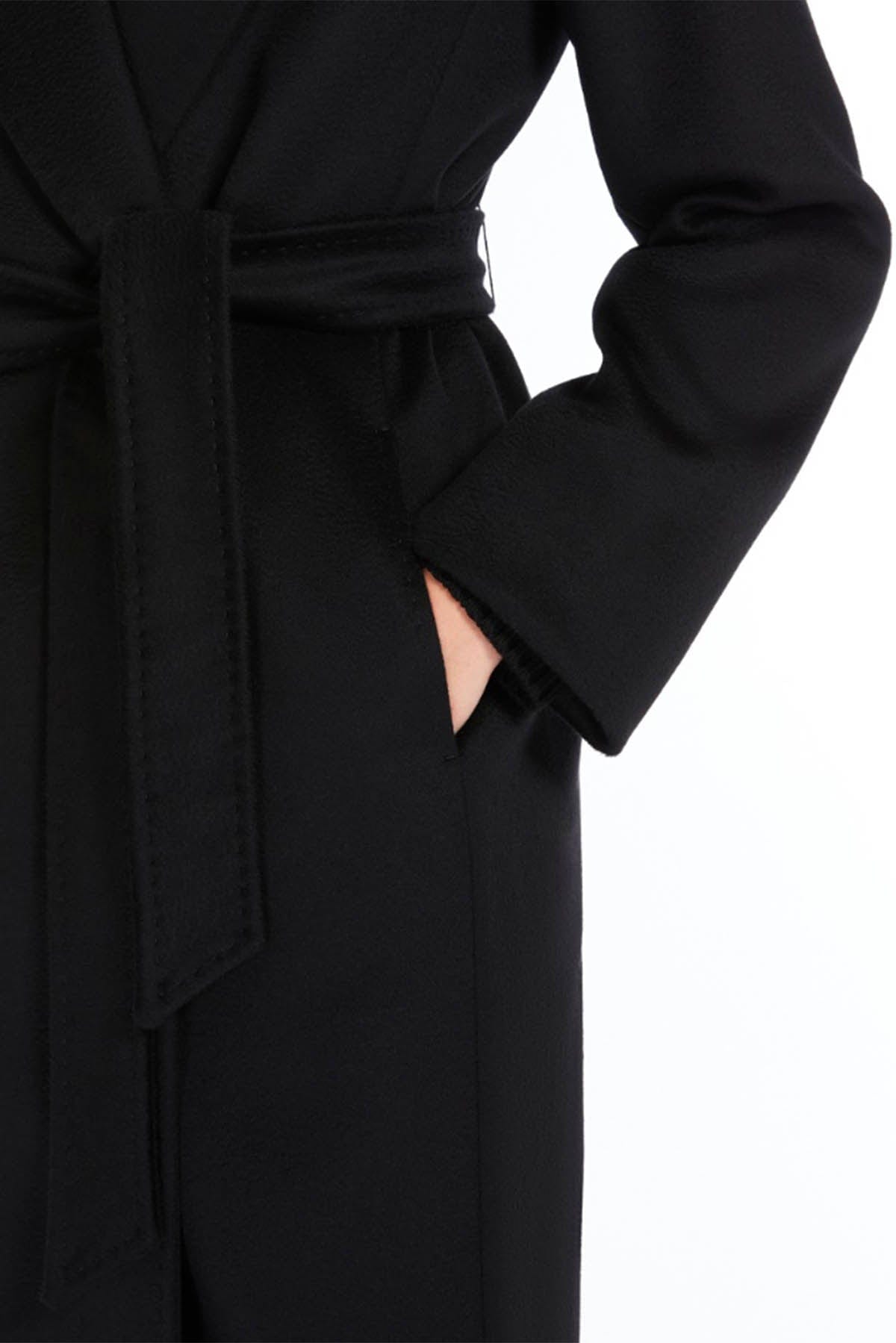 MAXMARA'S BRANDS MANTELLO-MANTELLA  NERO / 34 Cappotto Nero Donna Max Mara Studio Loriana