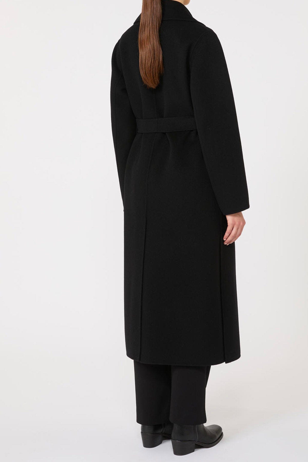 MAXMARA&#39;S BRANDS MANTELLO-MANTELLA  Cappotto nero in lana donna Weekend Max Mara Manu