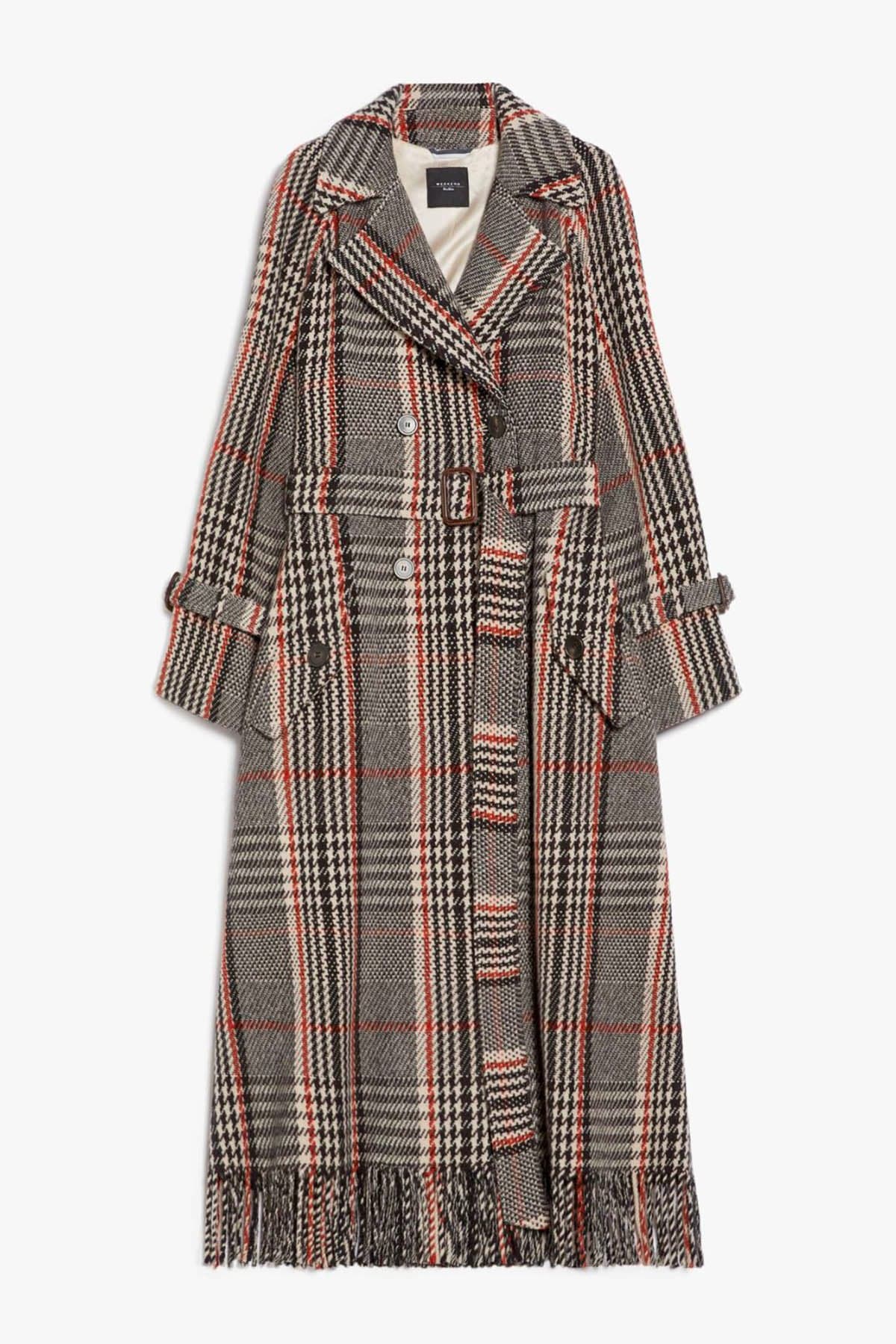 MAXMARA'S BRANDS MANTELLO-MANTELLA  CHECK / 34 Cappotto Check Donna Weekend Max Mara Gommoso