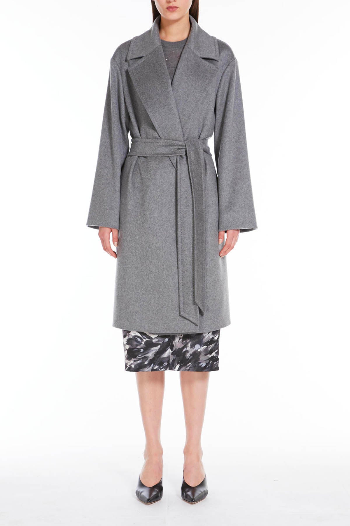 MAXMARA'S BRANDS MANTELLO-MANTELLA  GRIGIO / 34 Cappotto in Cashmere Donna Max Mara Studio Pazzo