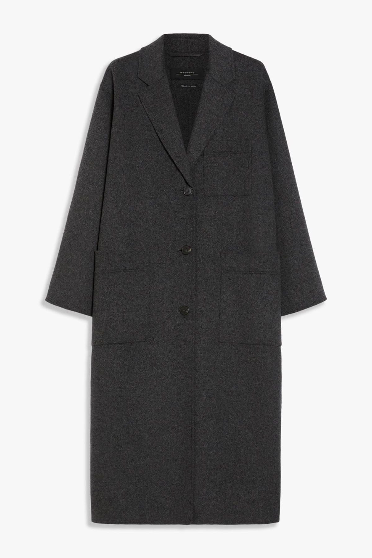 MAXMARA&#39;S BRANDS MANTELLO-MANTELLA  GRIGIO ANTRACITE / 34 Cappotto Grigio Donna Max Mara Weekend Galosce