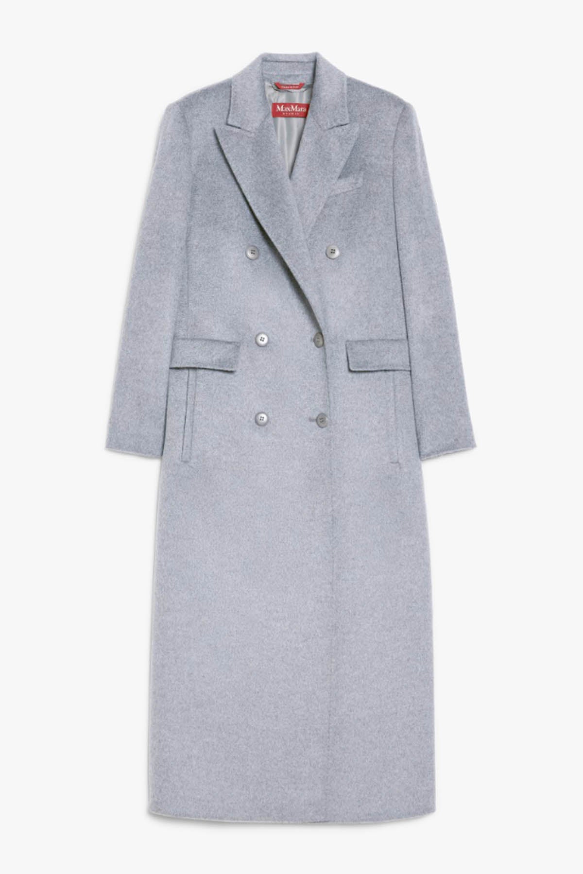 MAXMARA&#39;S BRANDS MANTELLO-MANTELLA  GRIGIO MEDIO / 34 Cappotto Lungo in Lana Max Mara Studio Abile